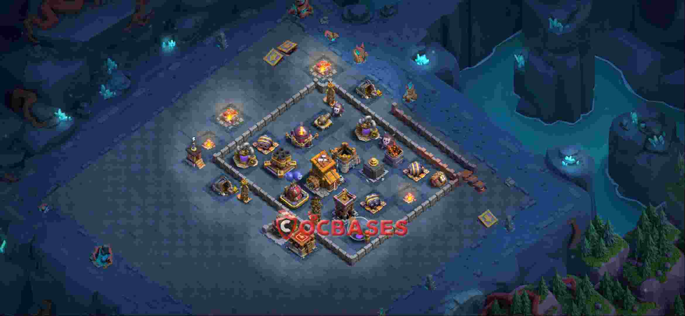 Builder Hall 9 Base -trophy – Layout id: zgc3s base layout, image 2