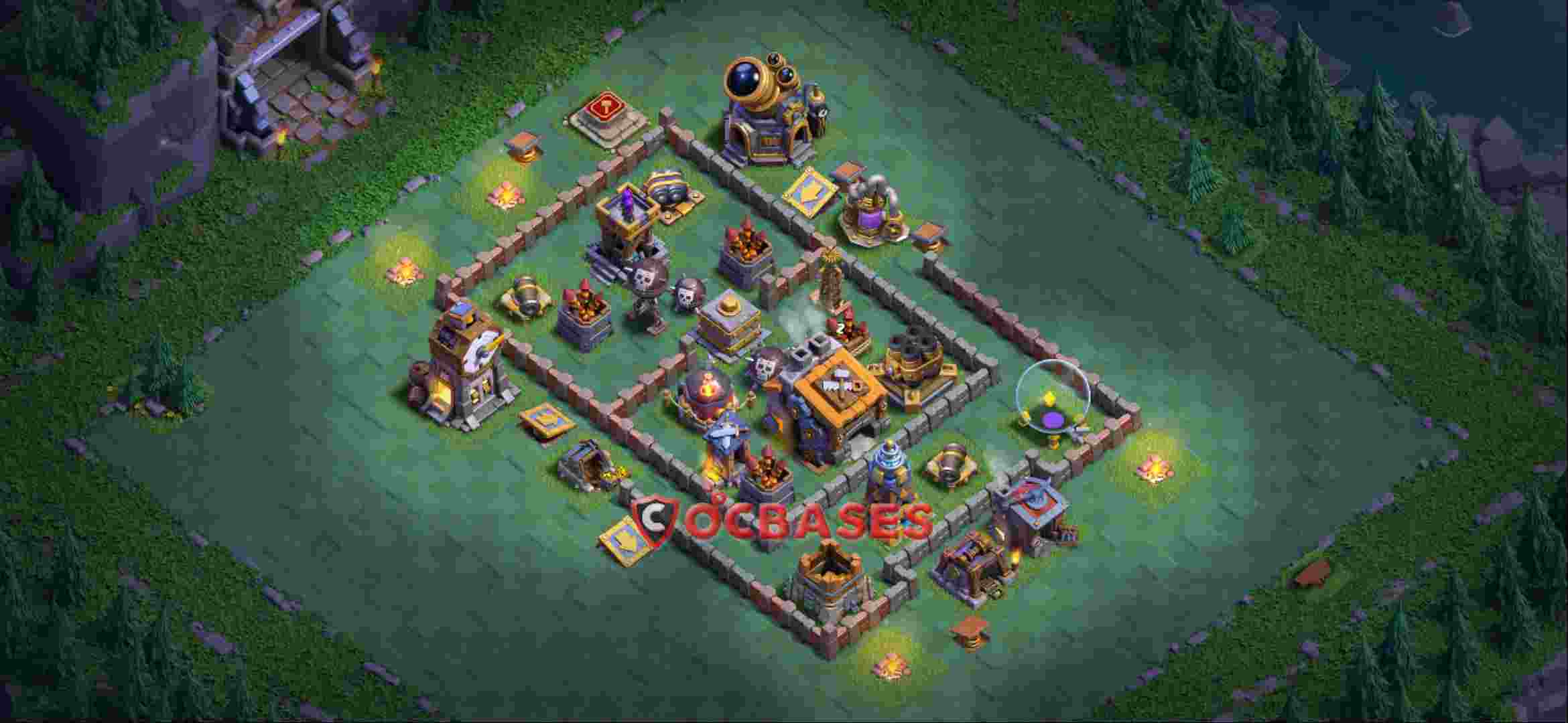 Builder Hall 9 Base -trophy – Layout id: gz0wq base layout, image 1