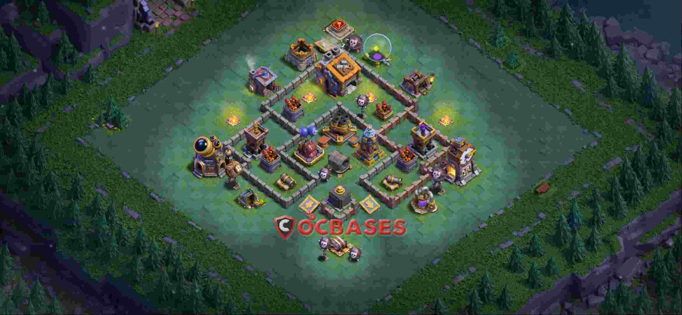 Builder Hall 9 Base -trophy – Layout id: ho8m3 base layout, image 1