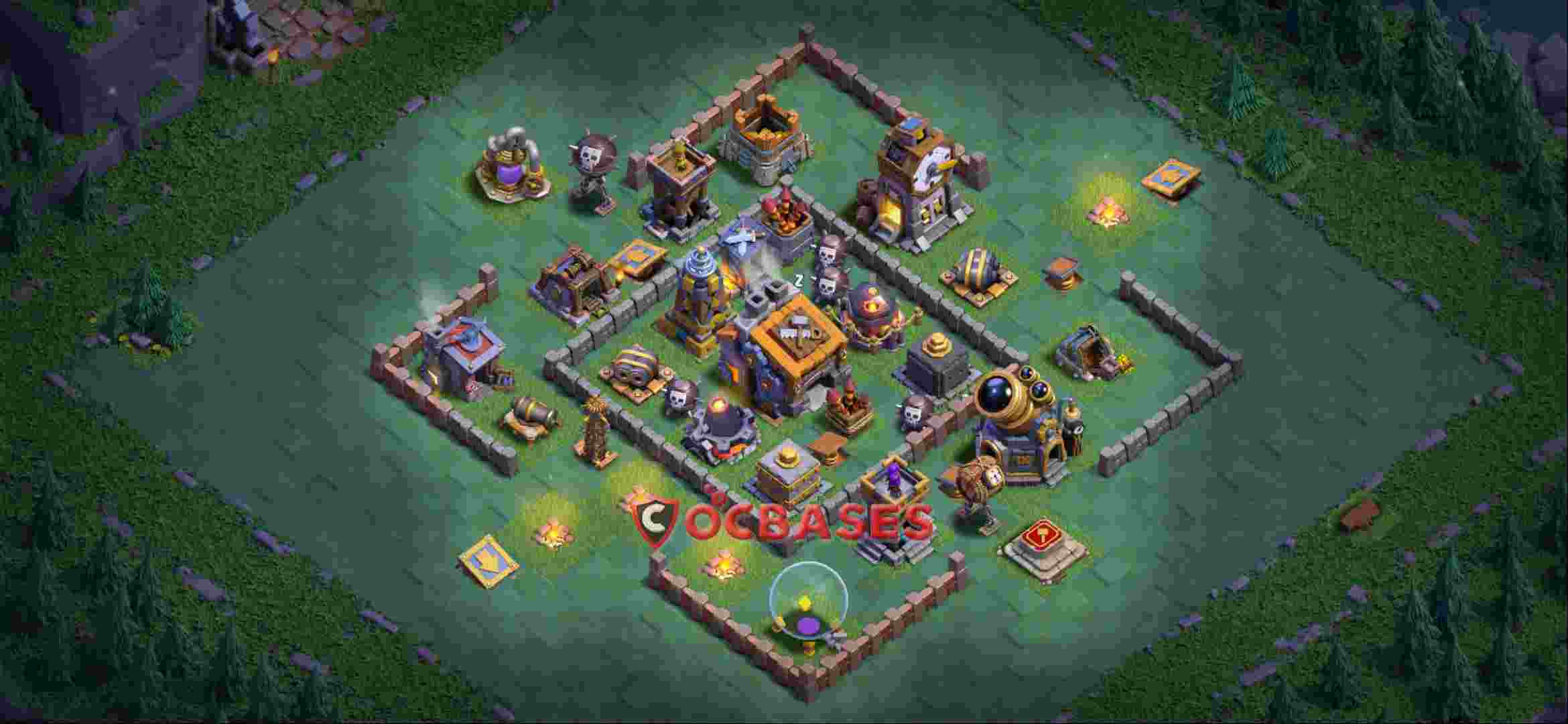 Builder Hall 9 Base -trophy – Layout id: h56d8 base layout, image 2