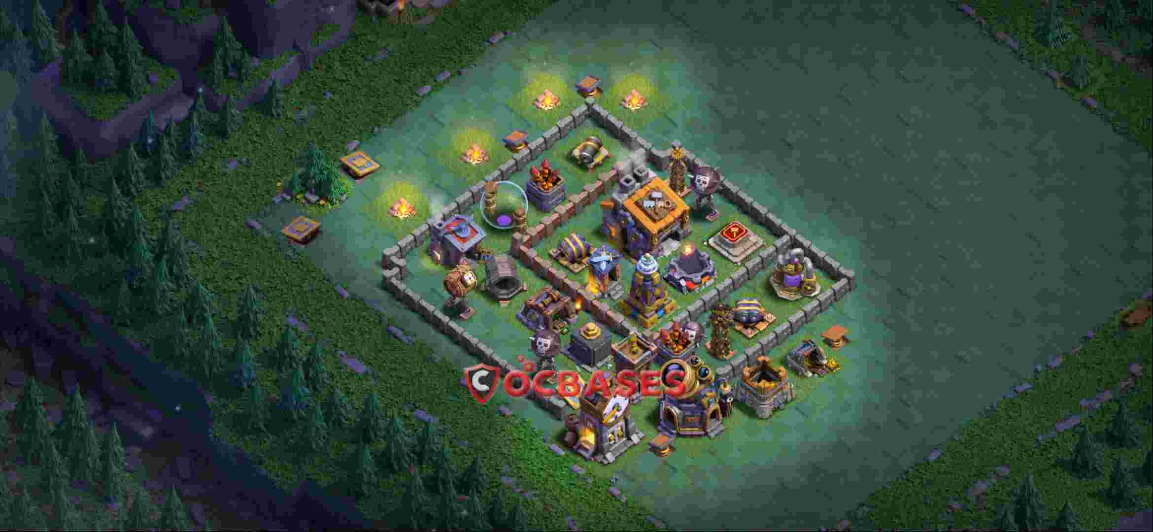 Builder Hall 9 Base -trophy – Layout id: 9lnrx base layout, image 1