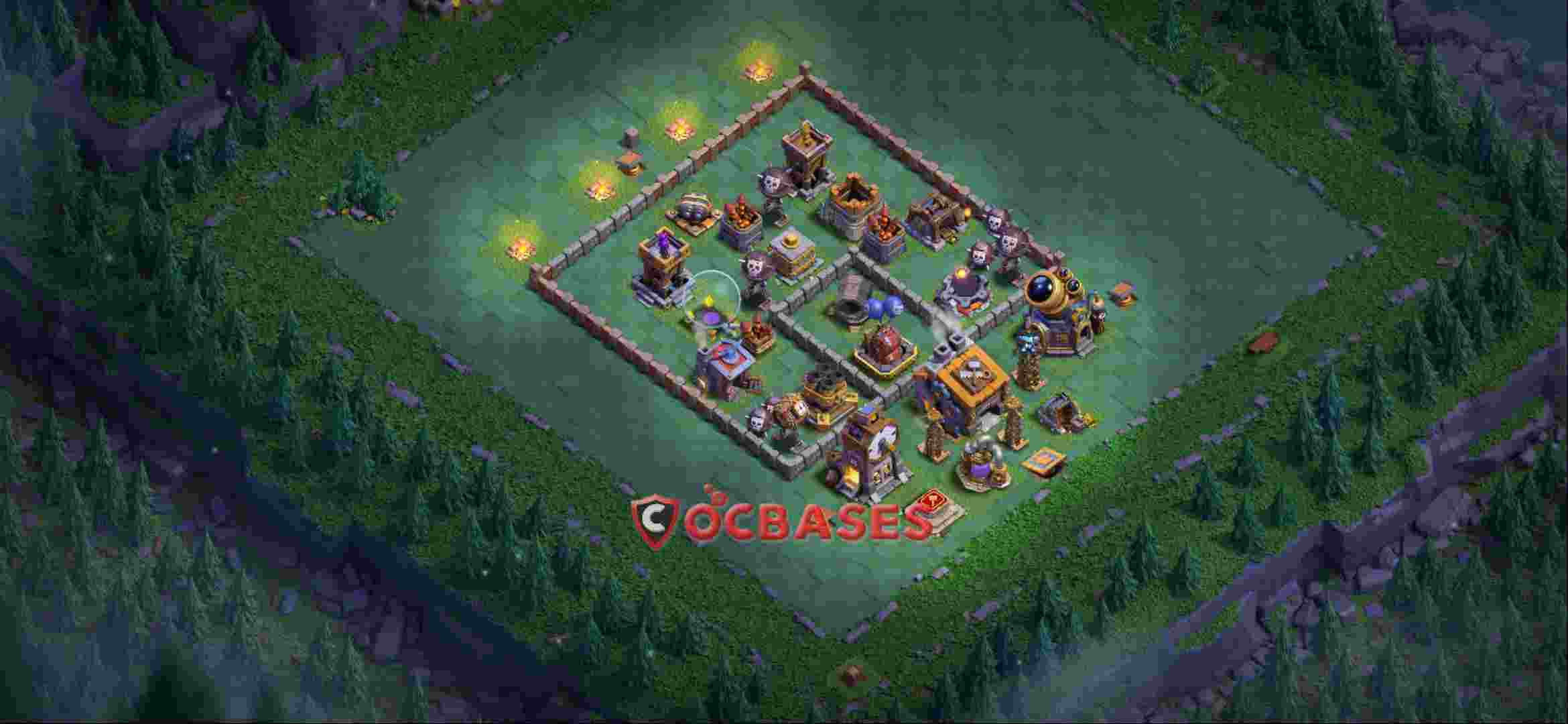 Builder Hall 9 Base -trophy – Layout id: vz7kr base layout, image 1
