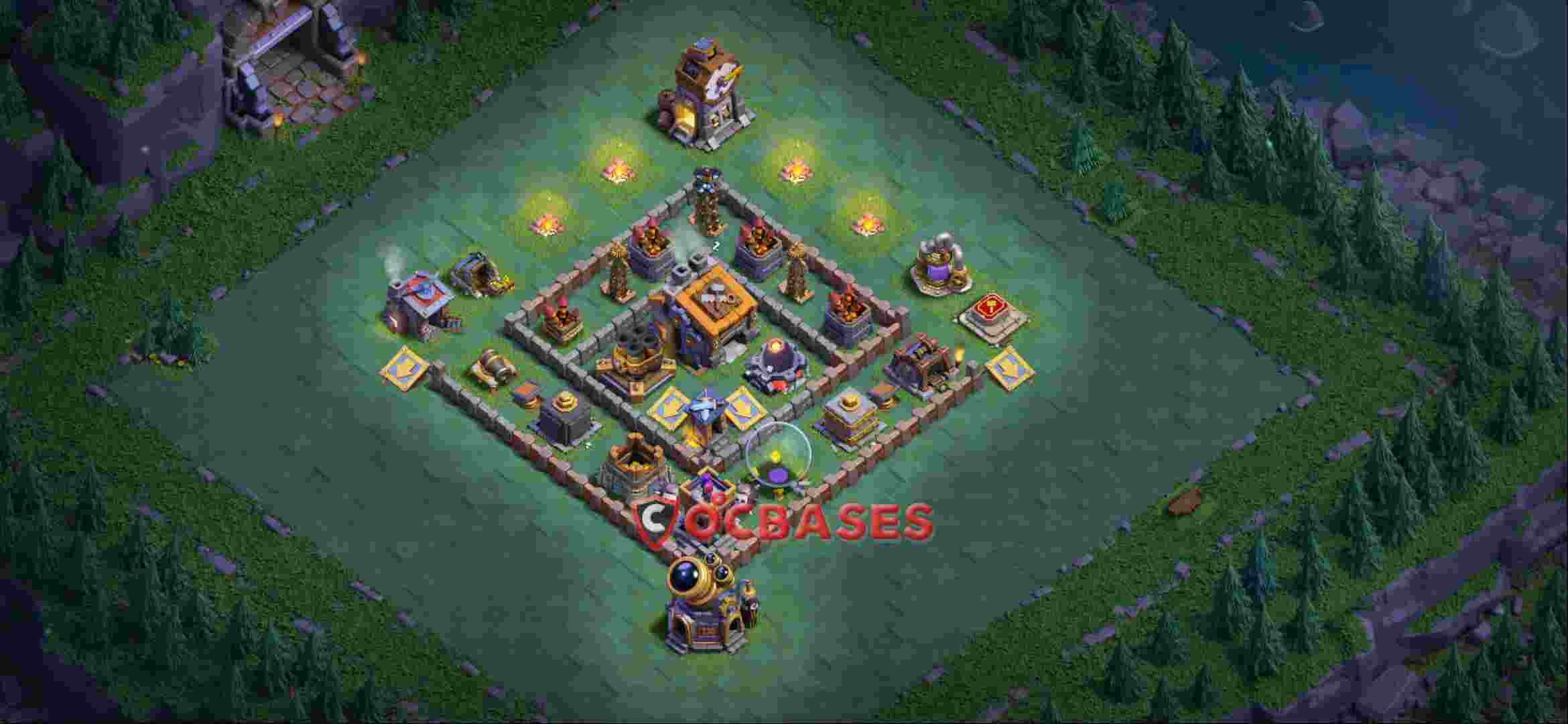Builder Hall 9 Base -trophy – Layout id: q8pt8 base layout, image 1