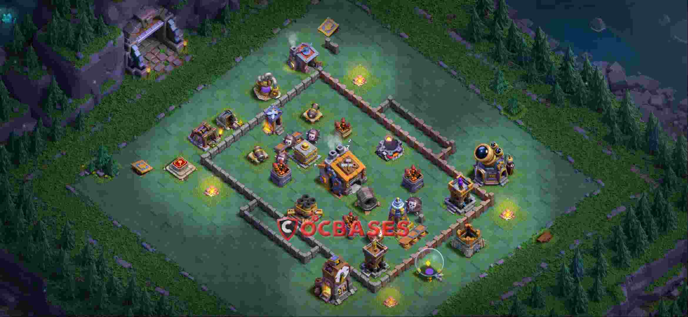 Builder Hall 9 Base -trophy – Layout id: bjrx1 base layout, image 1