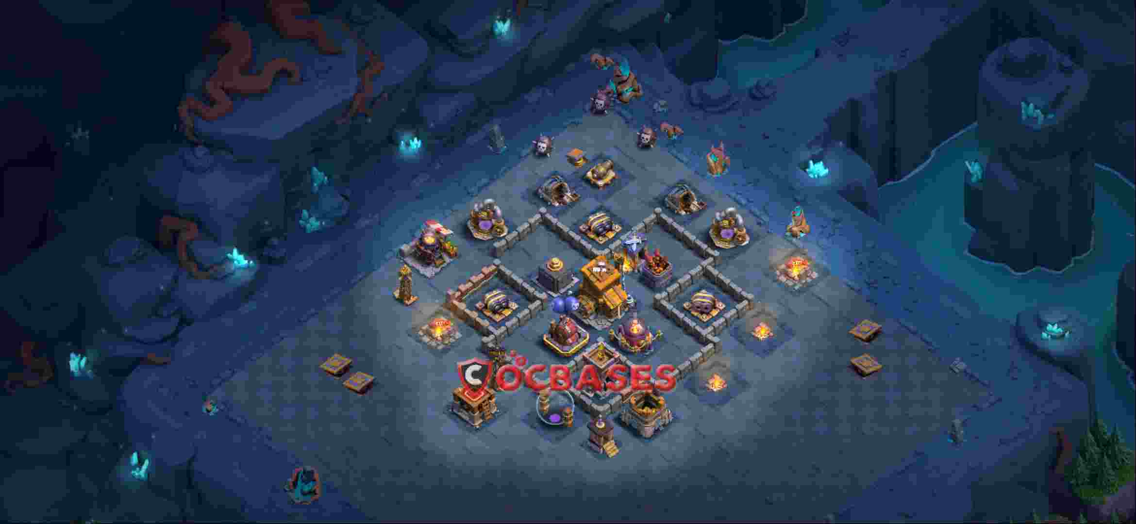 Builder Hall 9 Base -trophy – Layout id: itr30 base layout, image 2