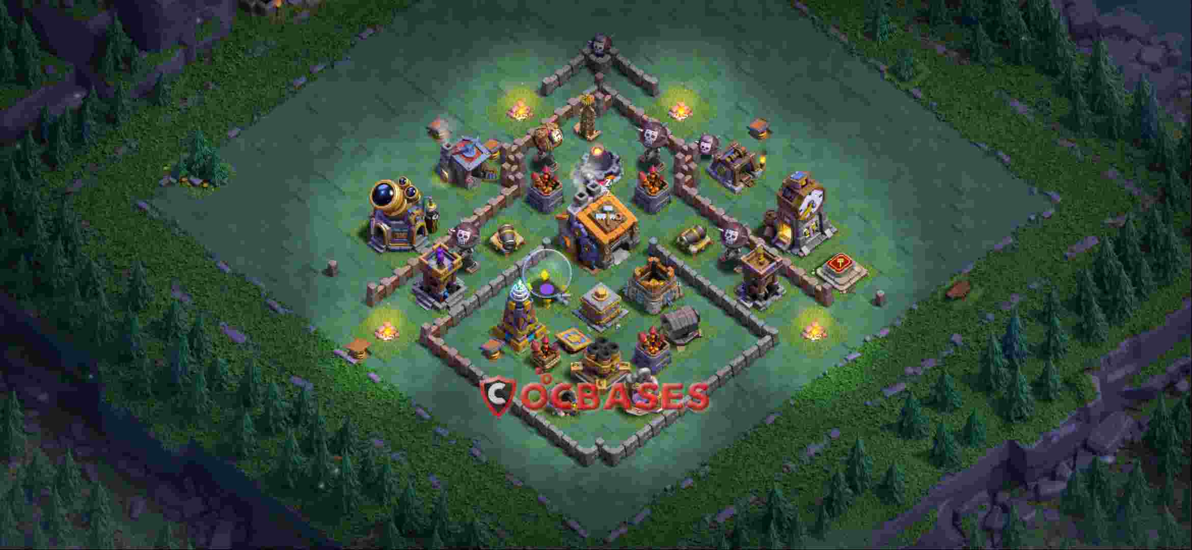 Builder Hall 9 Base -trophy – Layout id: itr30 base layout, image 1