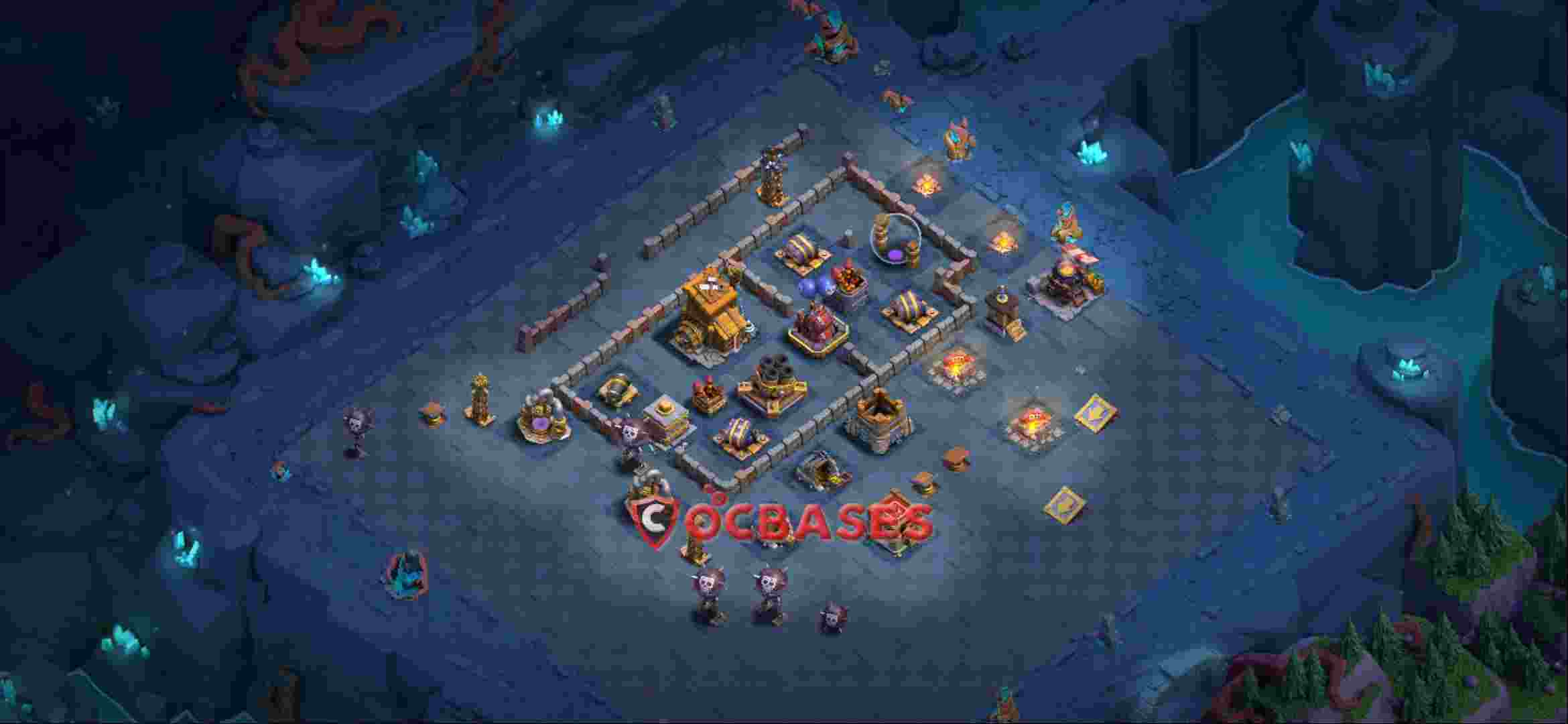 Builder Hall 9 Base -trophy – Layout id: e38mr base layout, image 2