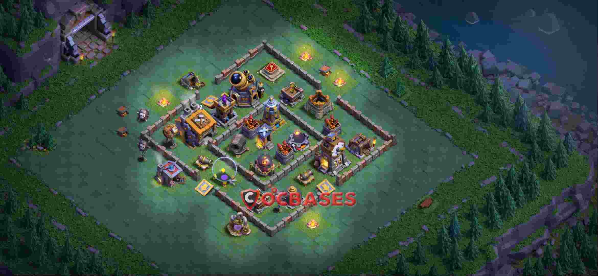 Builder Hall 9 Base -trophy – Layout id: e38mr base layout, image 1