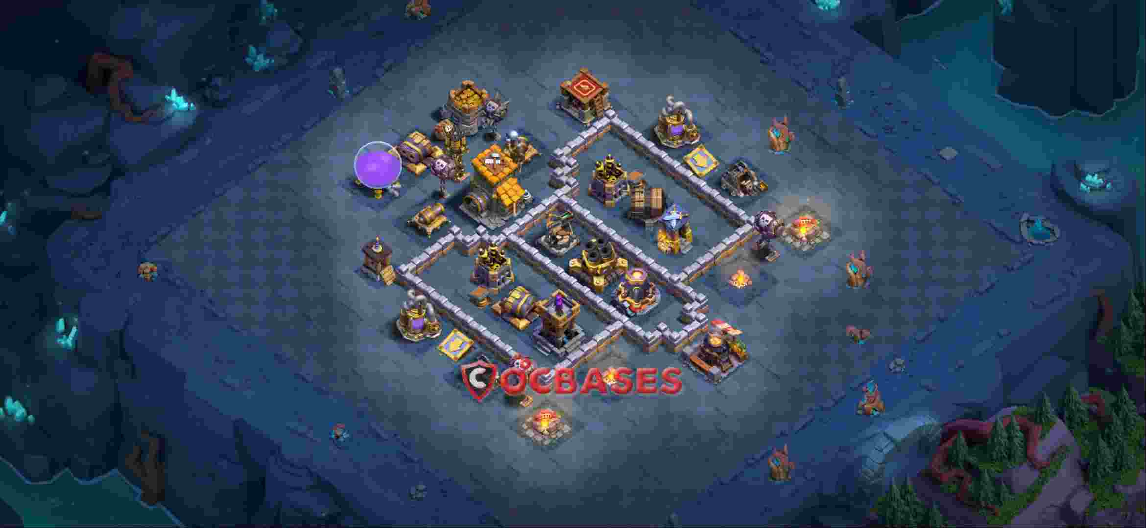 Builder Hall 10 Base -trophy – Layout id: v7uf2 base layout, image 1