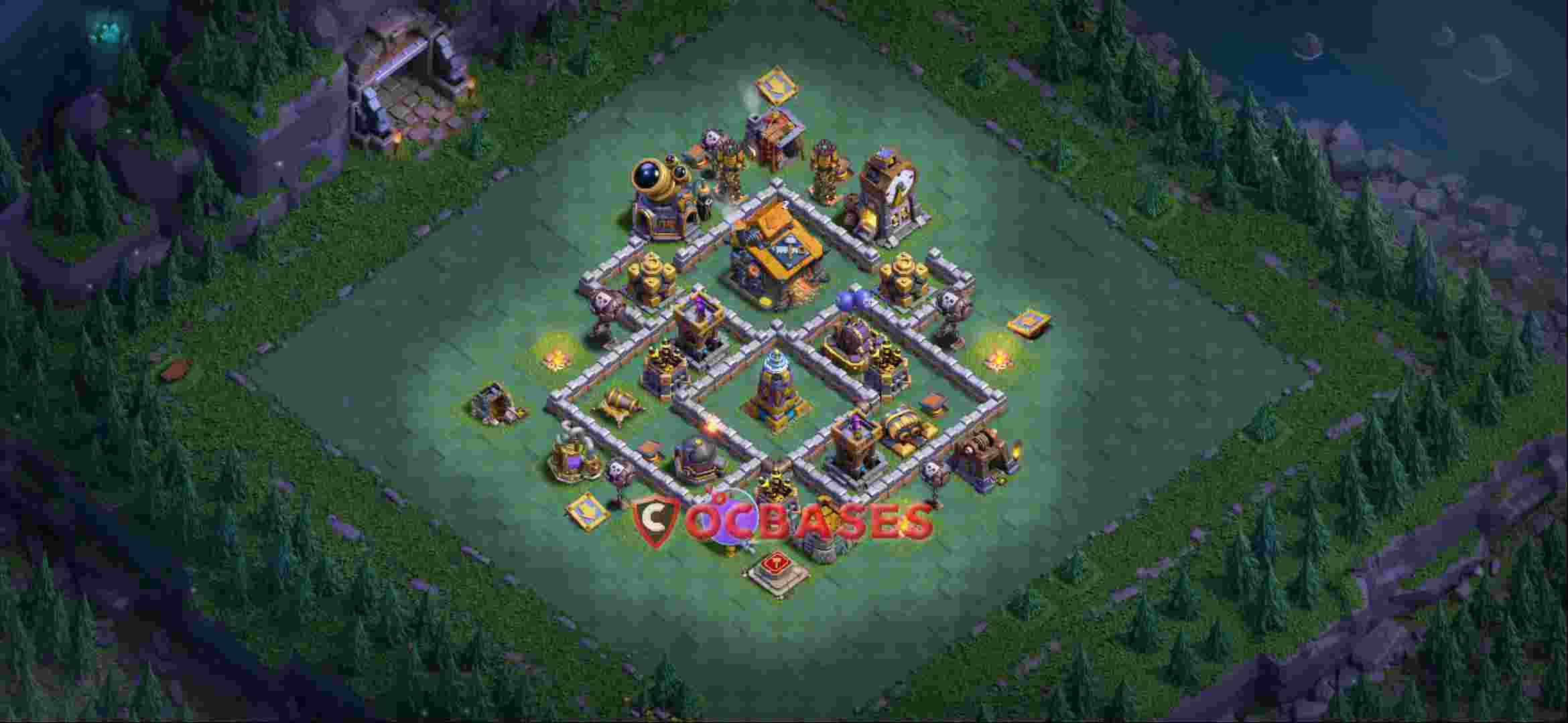 Builder Hall 10 Base -trophy – Layout id: v7uf2 base layout, image 2