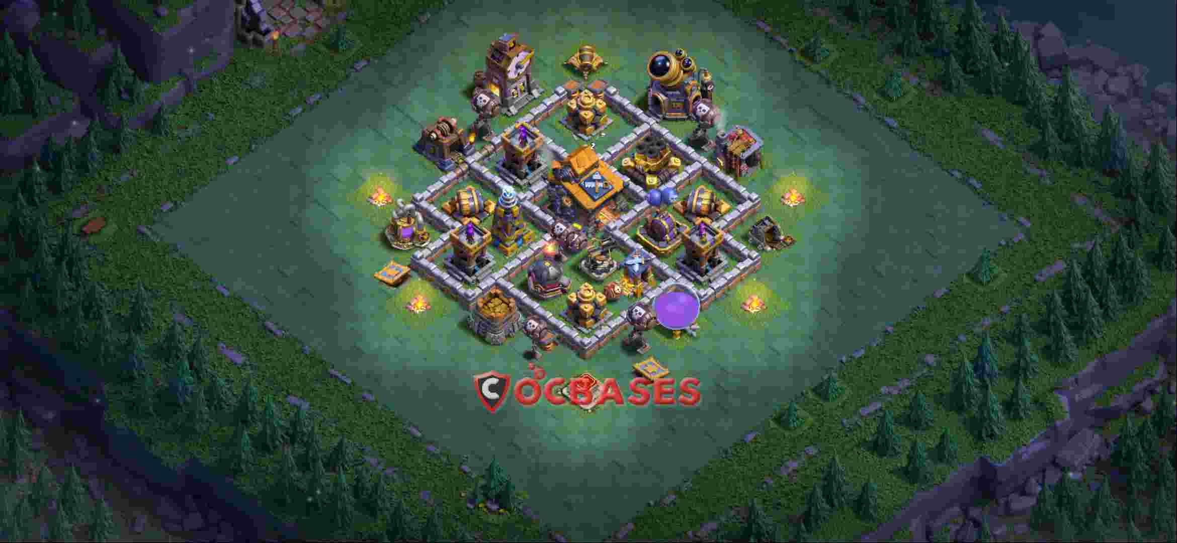 Builder Hall 10 Base -trophy – Layout id: oj2f3 base layout, image 1
