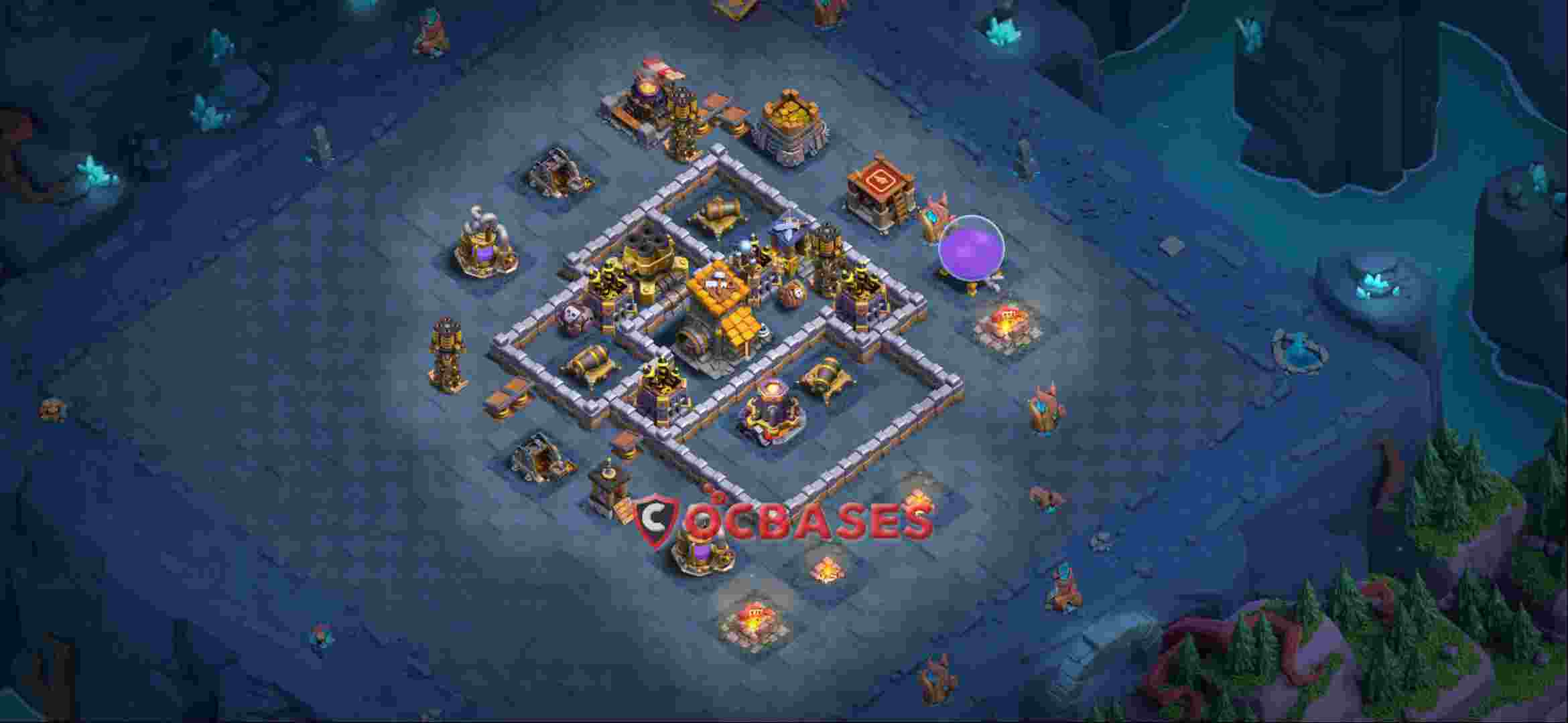 Builder Hall 10 Base -trophy – Layout id: 6xcjj base layout, image 2