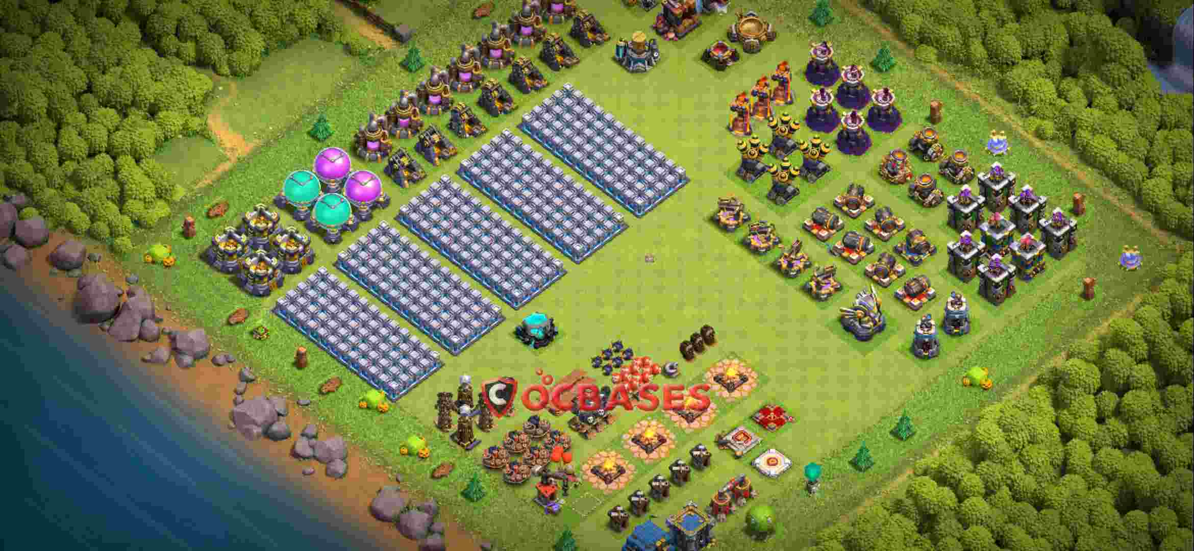 Town Hall 12 Base – Layout id: 3rj88 base layout