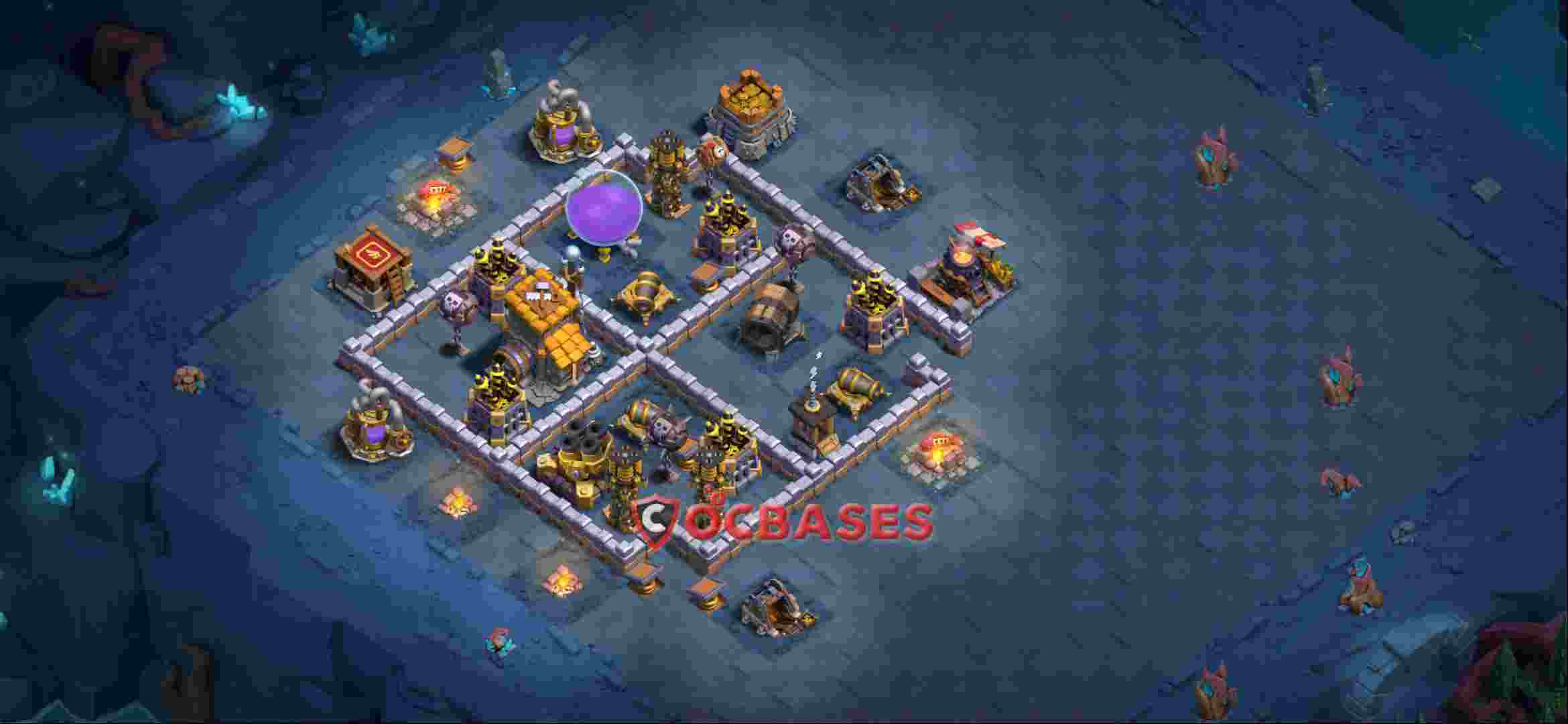 Builder Hall 10 Base -trophy – Layout id: jw7an base layout, image 2