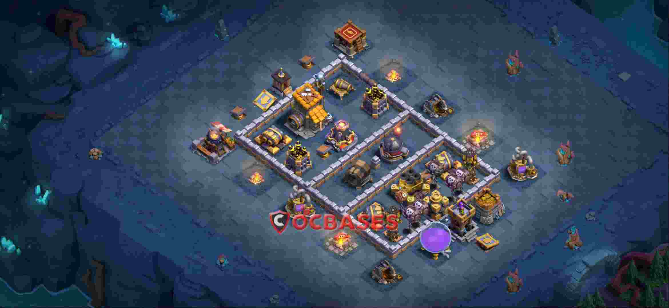 Builder Hall 10 Base -trophy – Layout id: s83xm base layout, image 2