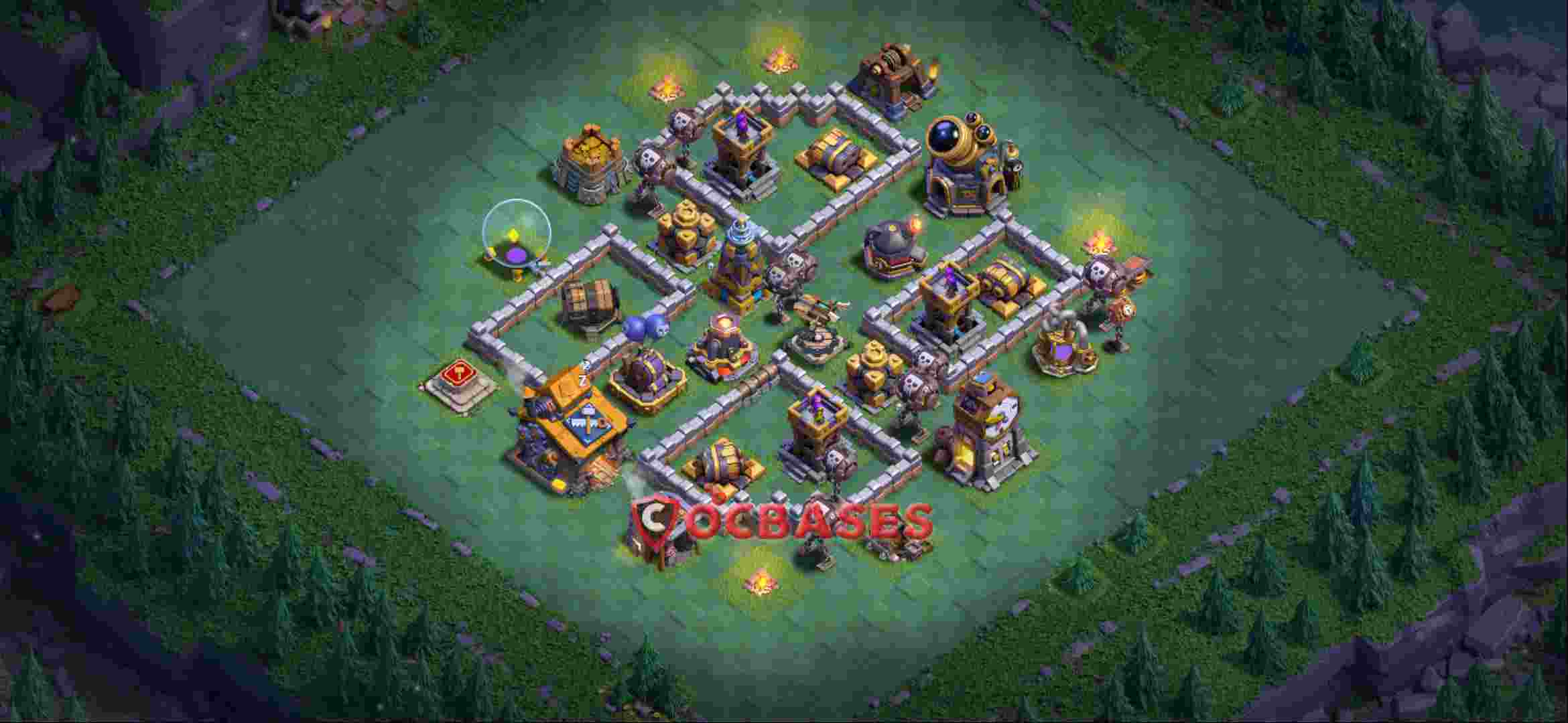 Builder Hall 10 Base -trophy – Layout id: a0wlm base layout, image 1