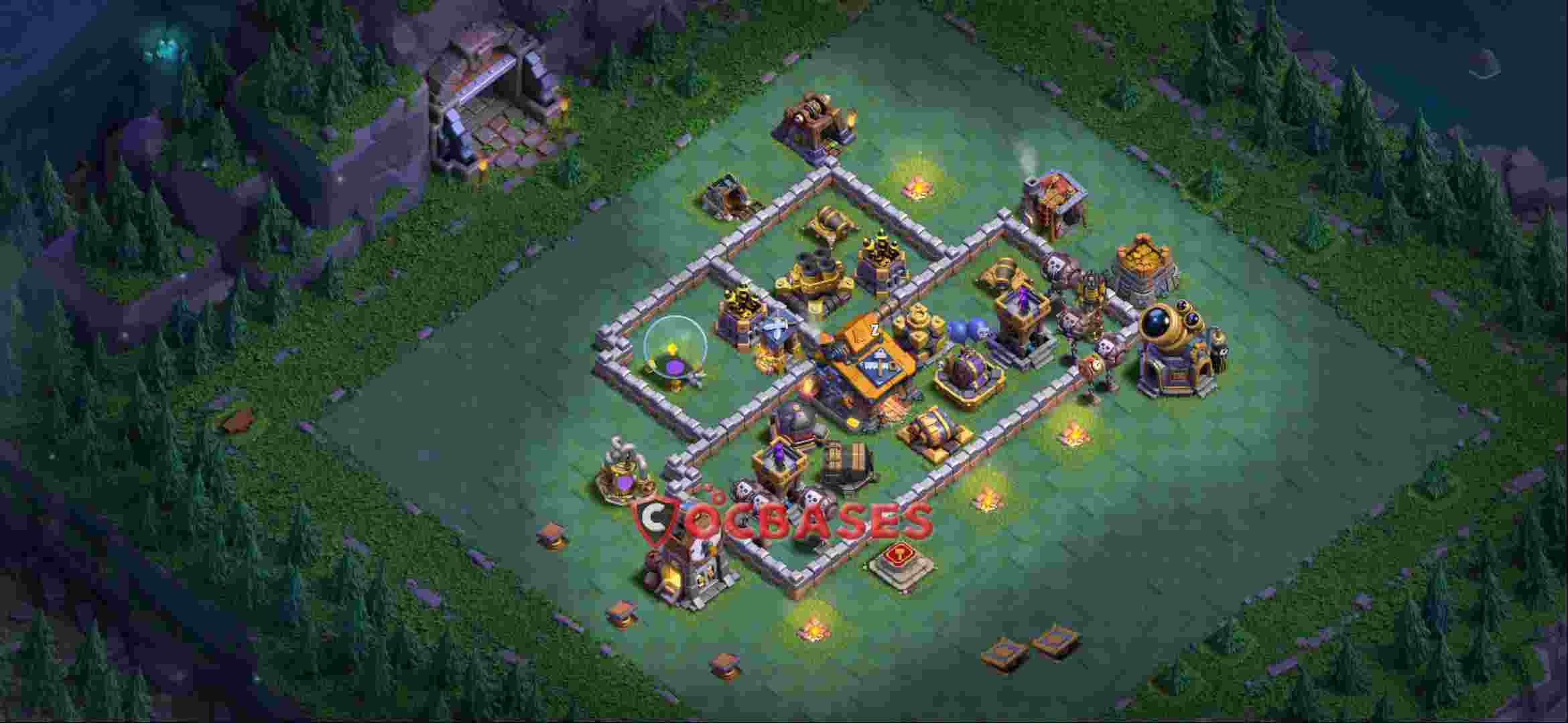 Builder Hall 10 Base -trophy – Layout id: gqpop base layout, image 1