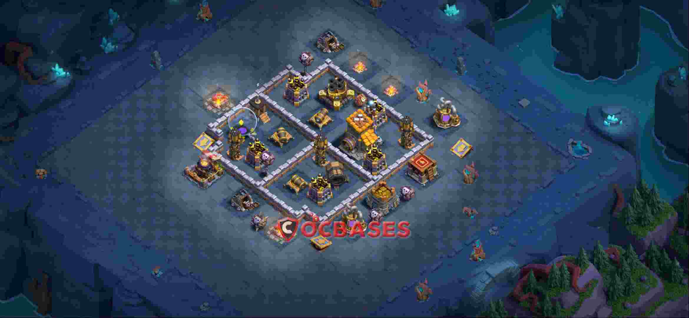 Builder Hall 10 Base -trophy – Layout id: wtsu9 base layout, image 1