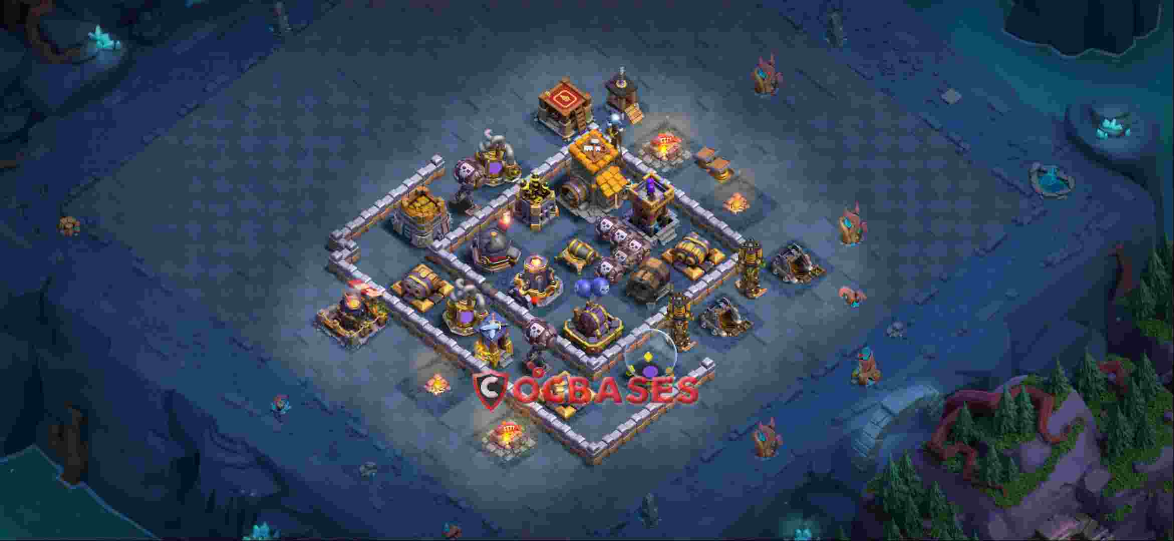 Builder Hall 10 Base -trophy – Layout id: zb615 base layout, image 2