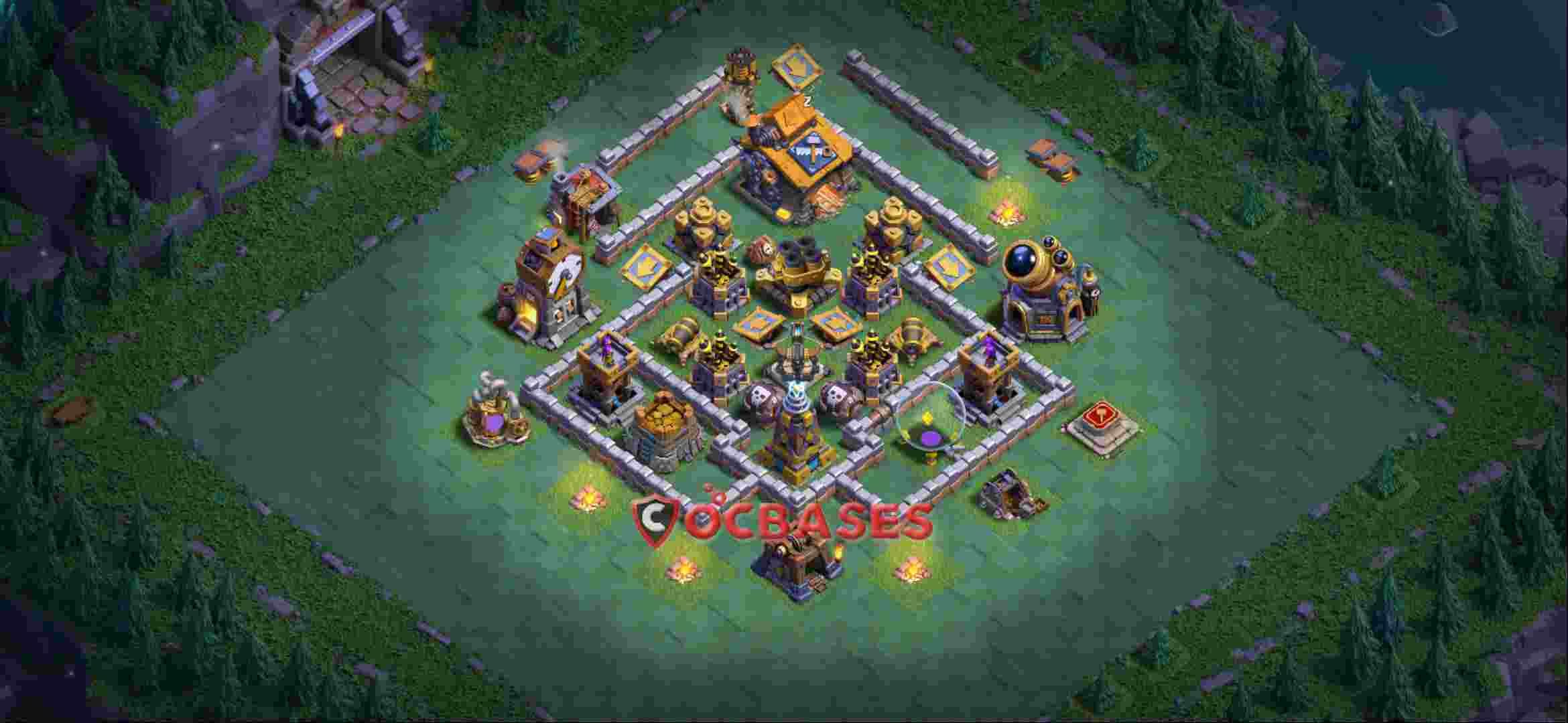 Builder Hall 10 Base -trophy – Layout id: zb615 base layout, image 1