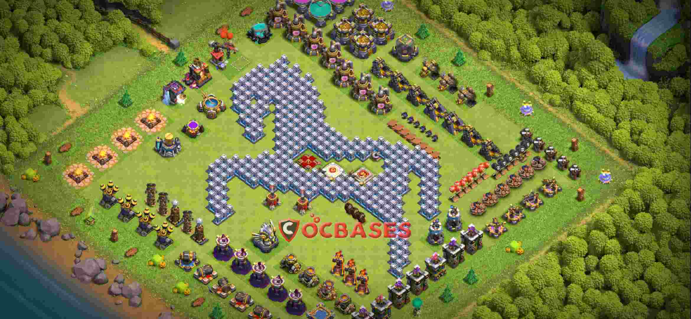 Town Hall 12 Base – Layout id: 0f6ce base layout