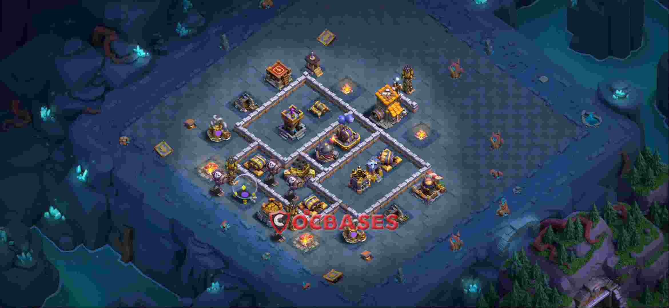 Builder Hall 10 Base -trophy – Layout id: agbqu base layout, image 1