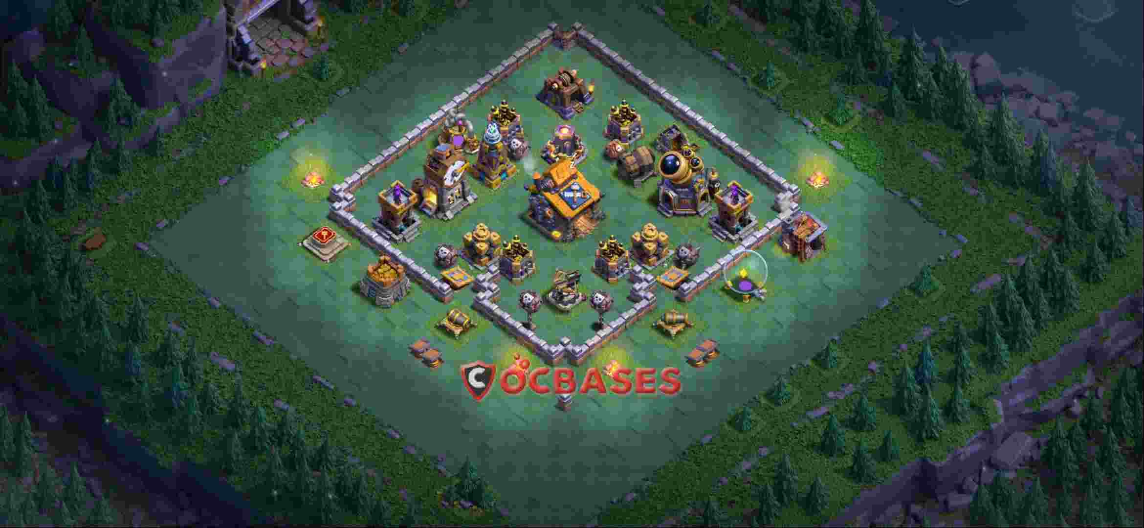 Builder Hall 10 Base -trophy – Layout id: agbqu base layout, image 2