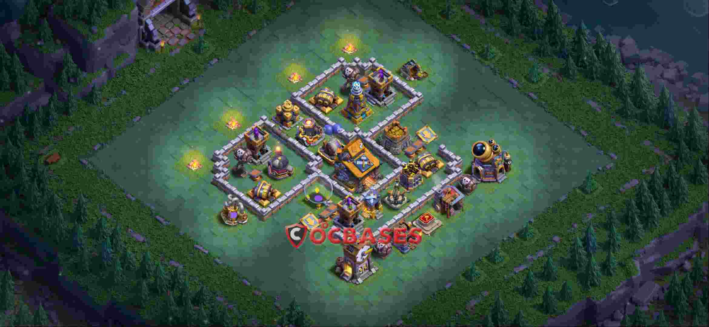 Builder Hall 10 Base -trophy – Layout id: wo6u9 base layout, image 2