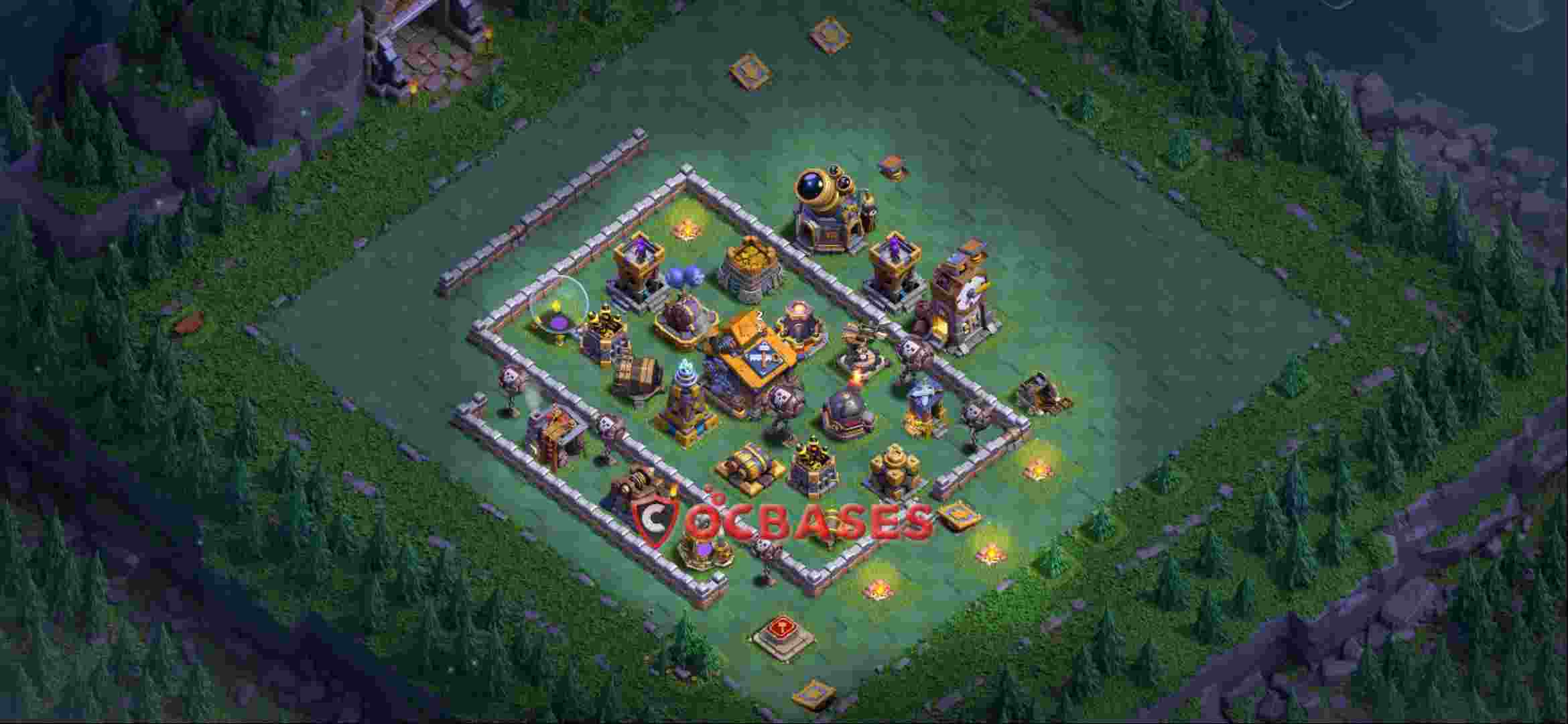 Builder Hall 10 Base -trophy – Layout id: tj7q3 base layout, image 2