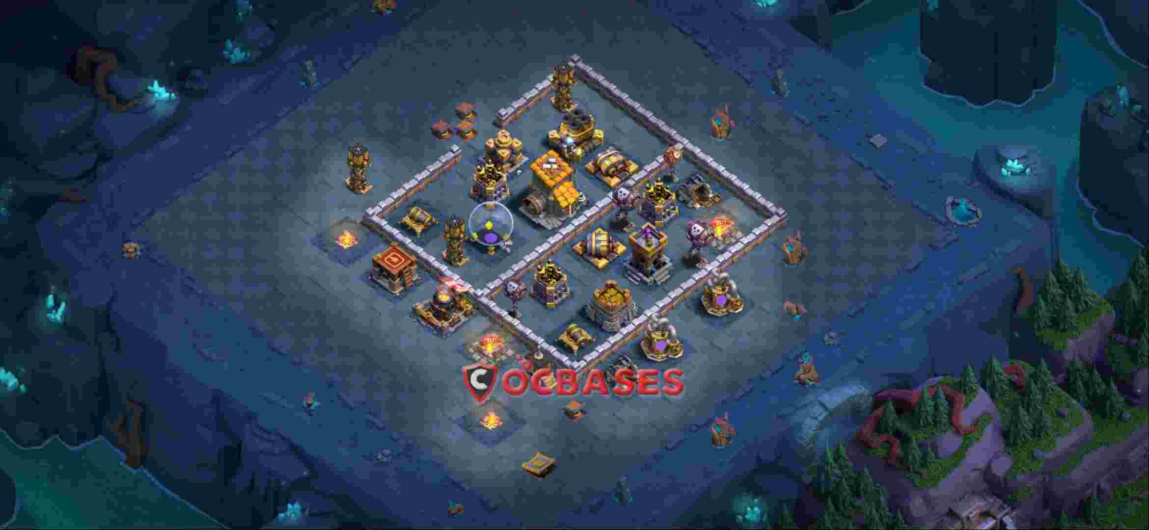 Builder Hall 10 Base -trophy – Layout id: tj7q3 base layout, image 1