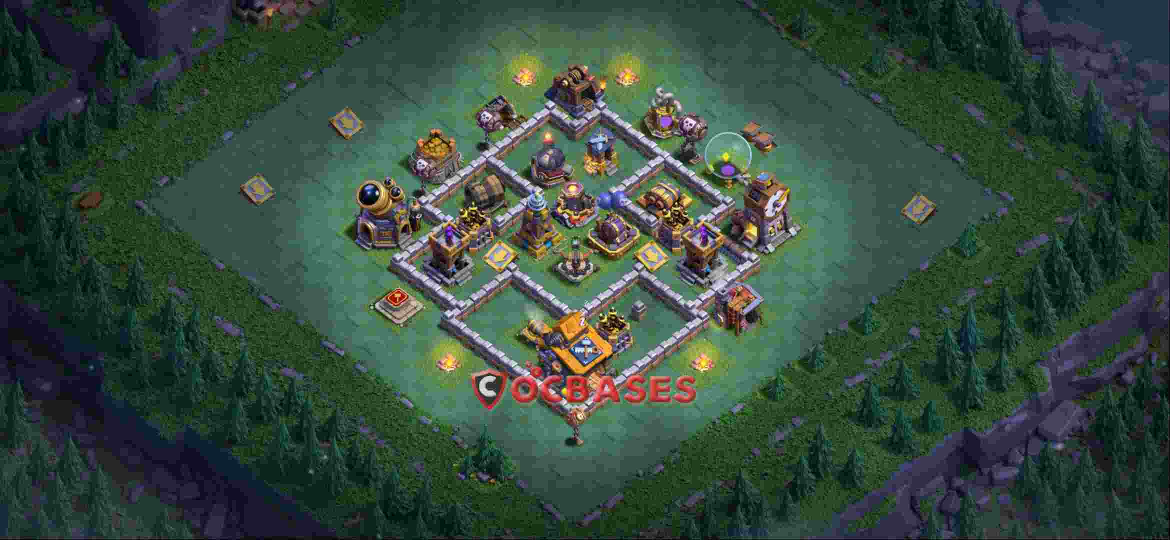 Builder Hall 10 Base -trophy – Layout id: mbjef base layout, image 2