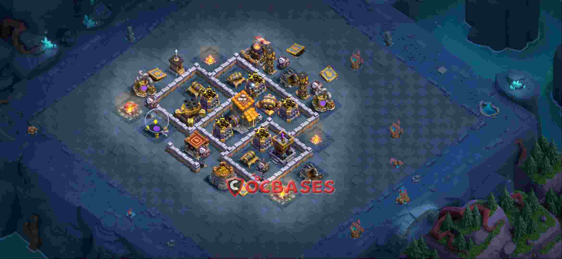 Builder Hall 10 Base -trophy – Layout id: lwux9 base layout, image 2