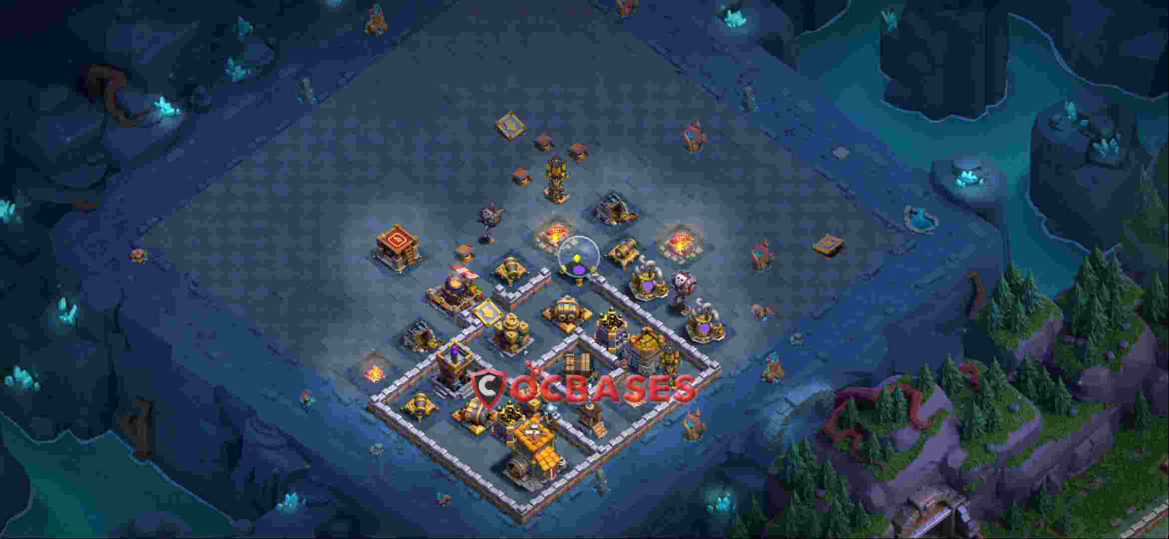 Builder Hall 10 Base -trophy – Layout id: i56ql base layout, image 1