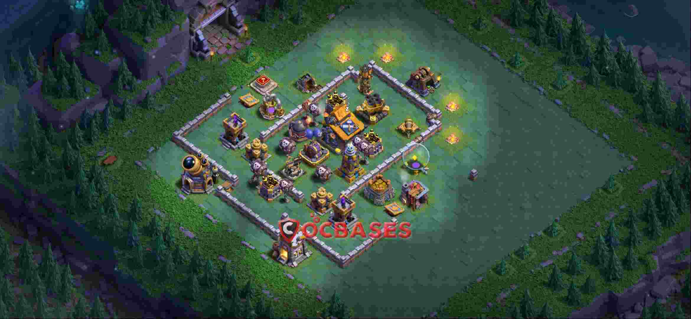 Builder Hall 10 Base -trophy – Layout id: rc11x base layout, image 2
