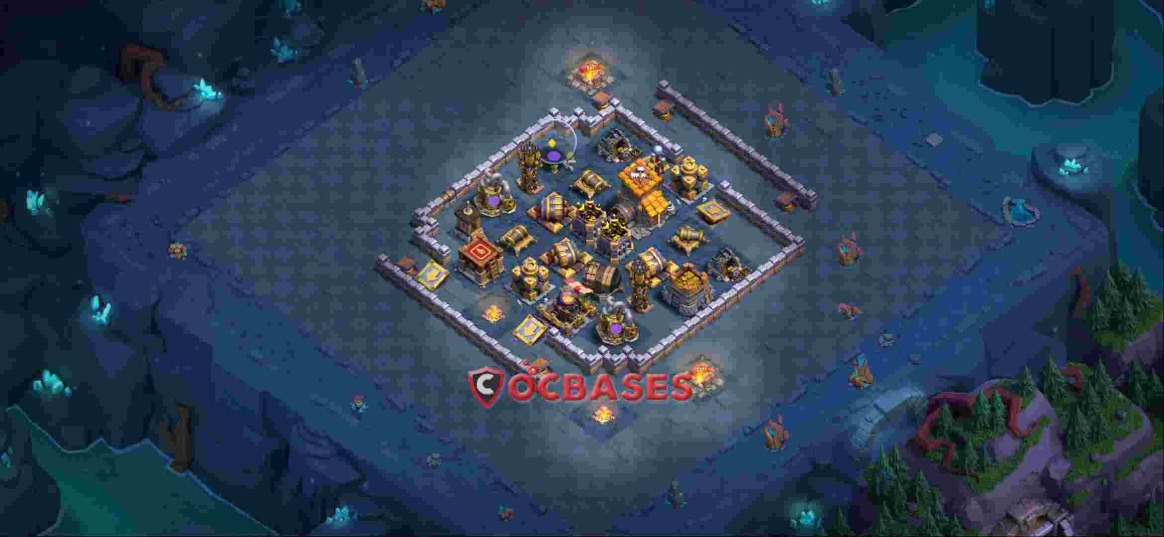 Builder Hall 10 Base -trophy – Layout id: lb05v base layout, image 1