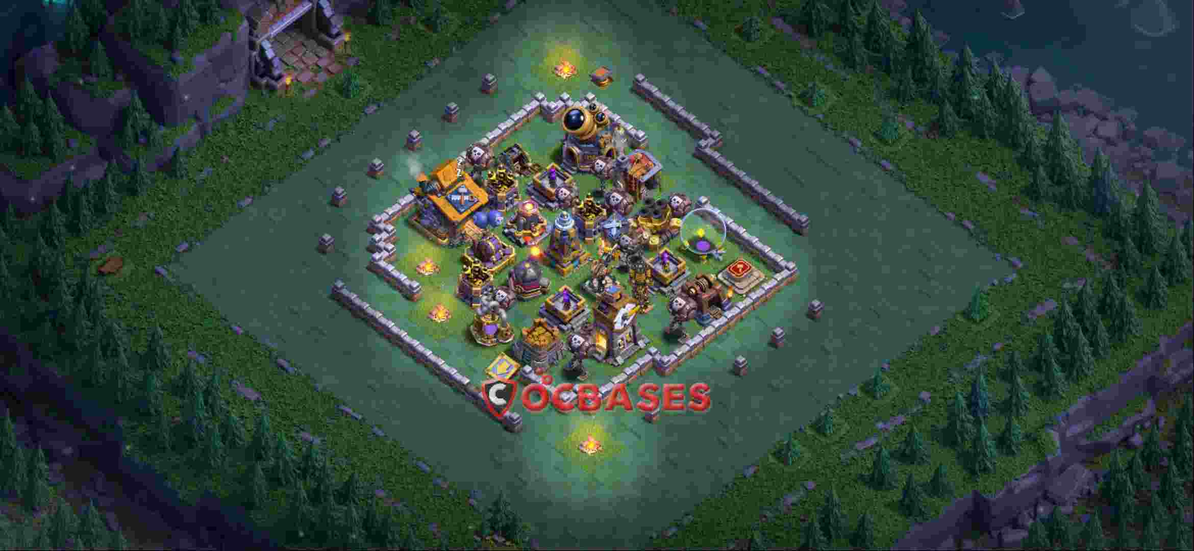 Builder Hall 10 Base -trophy – Layout id: lb05v base layout, image 2