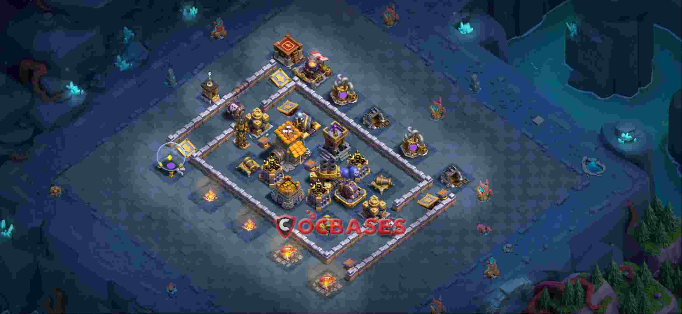 Builder Hall 10 Base -trophy – Layout id: r63fc base layout, image 2