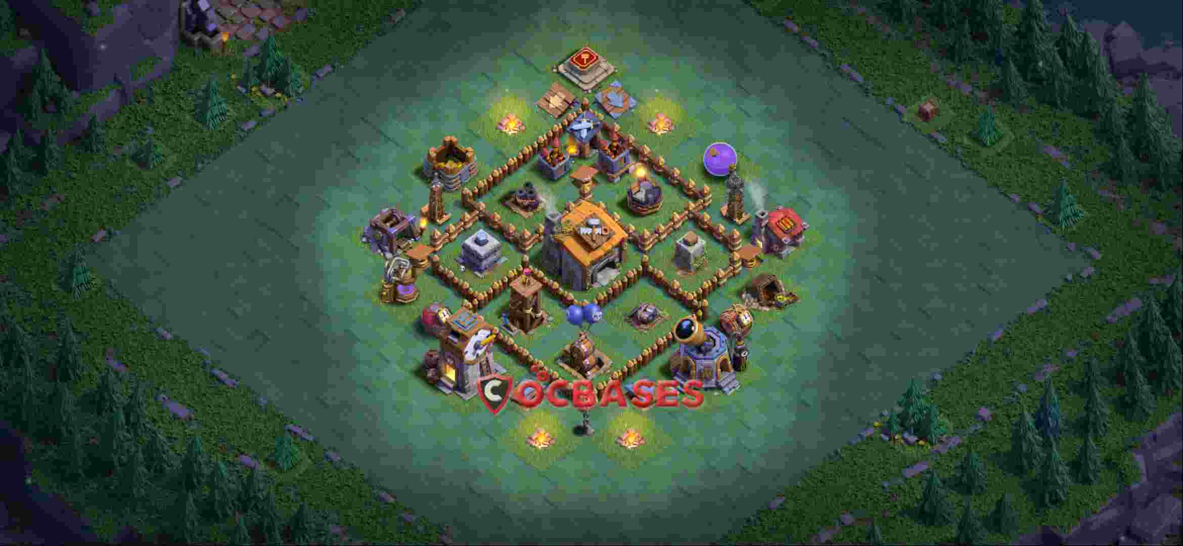 Builder Hall 6 Base – Layout id: 0v47d base layout, image 1