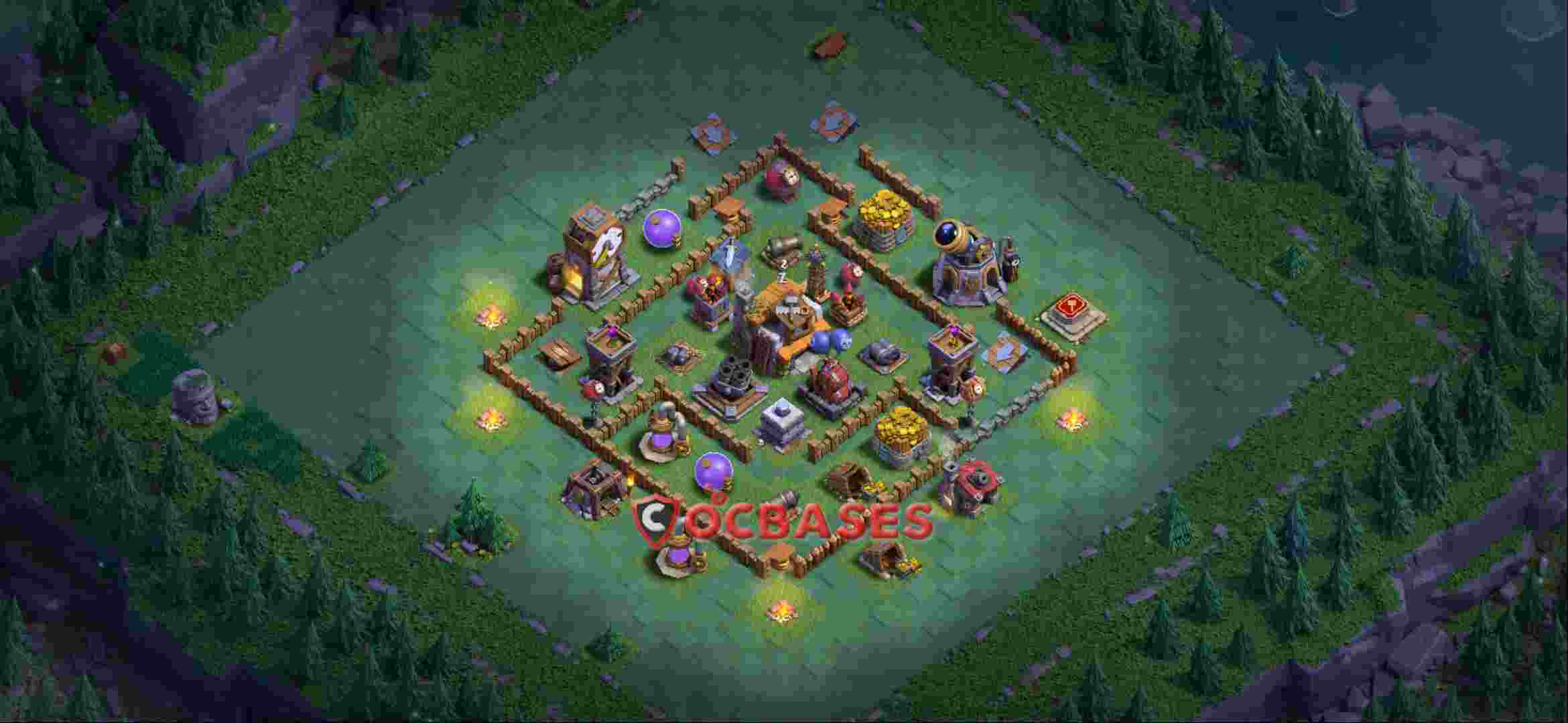 Builder Hall 5 Base -trophy – Layout id: ishh8 base layout