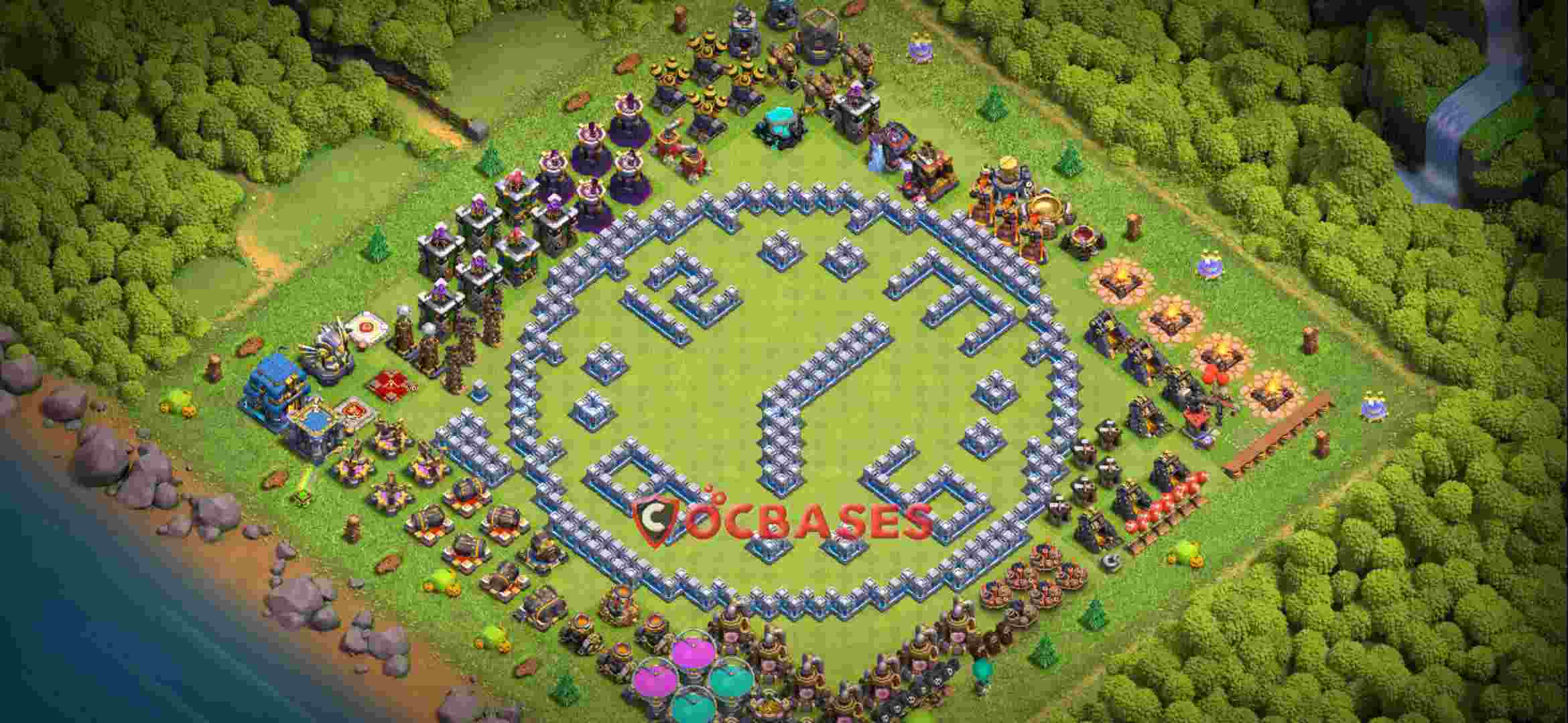 Town Hall 12 Base – Layout id: sfis2 base layout