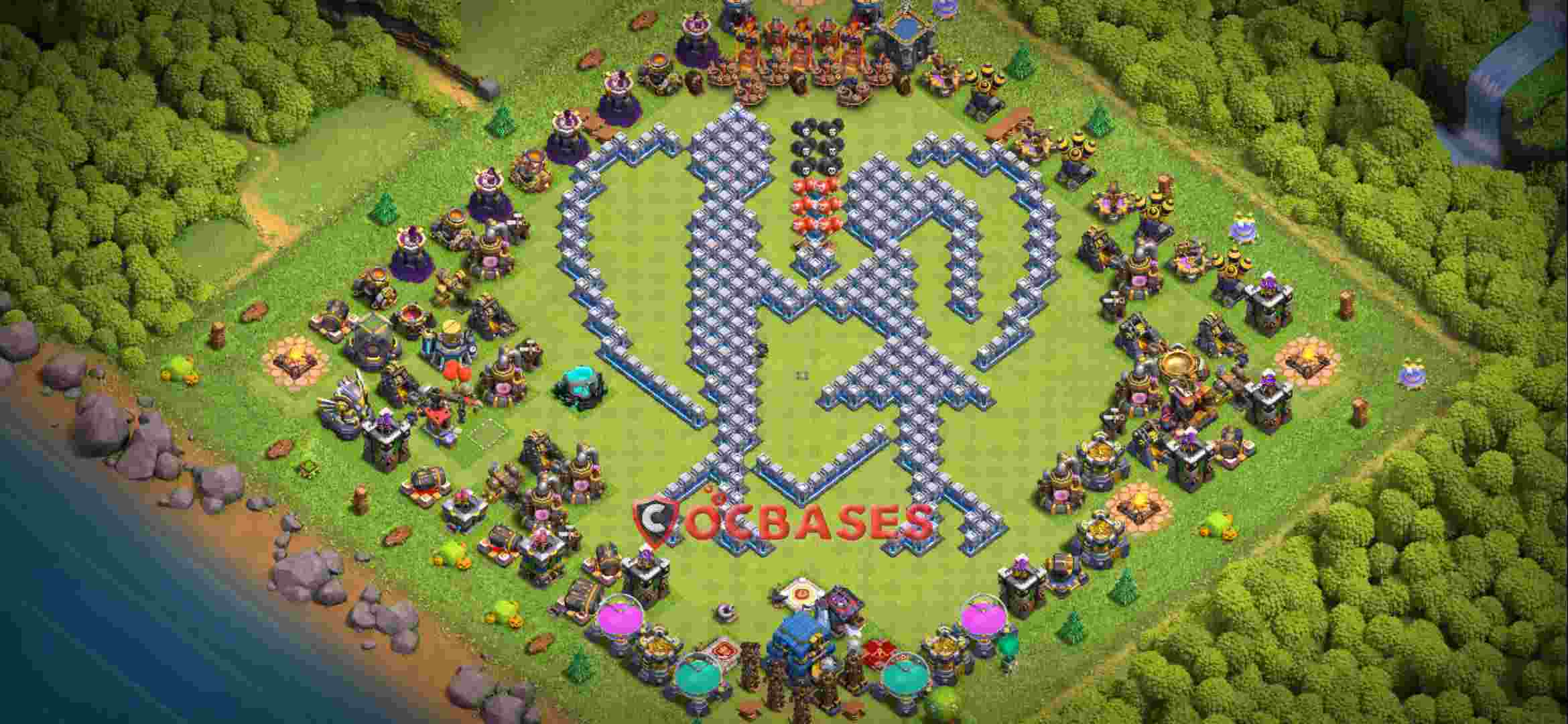 Town Hall 12 Base – Layout id: nea6d base layout