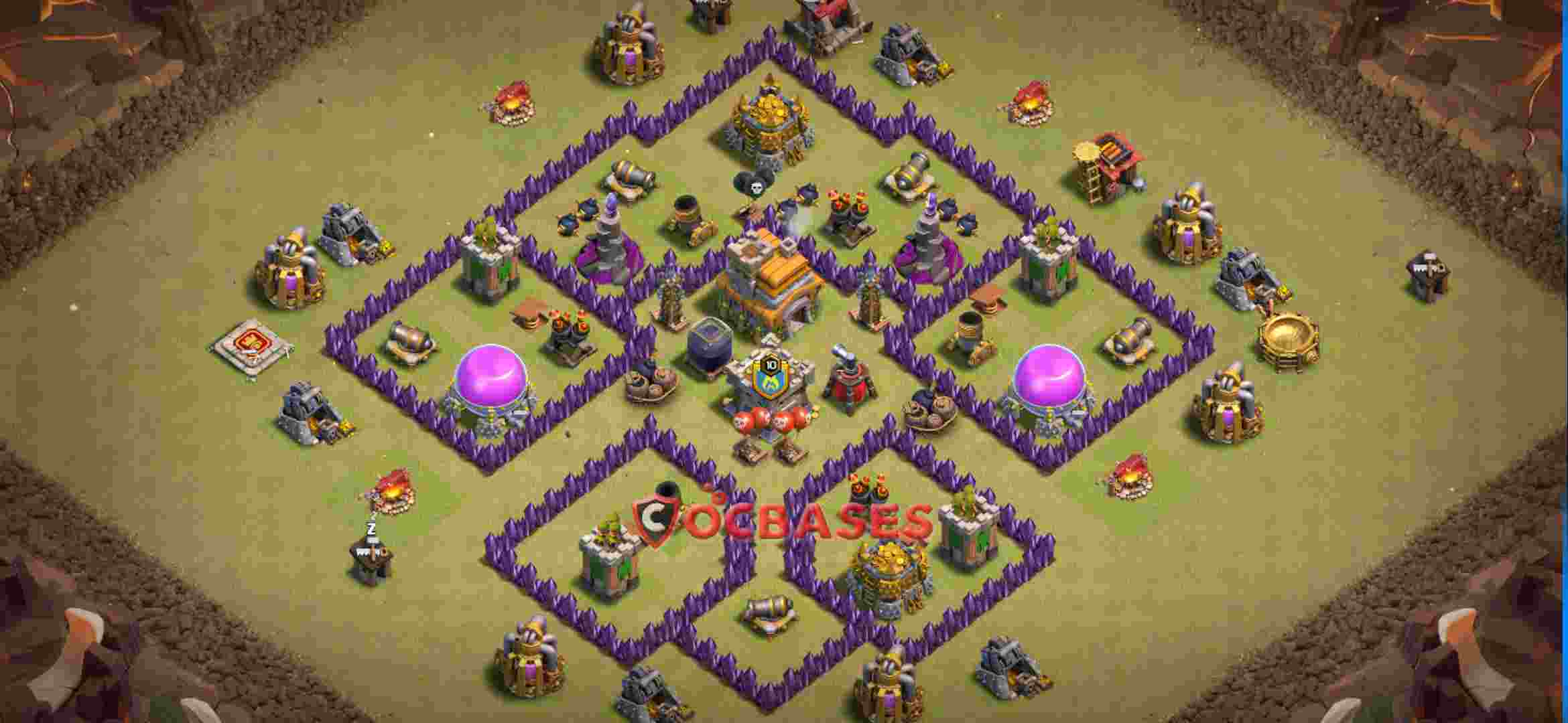 Town Hall 7 Base – Layout id: 50erf base layout