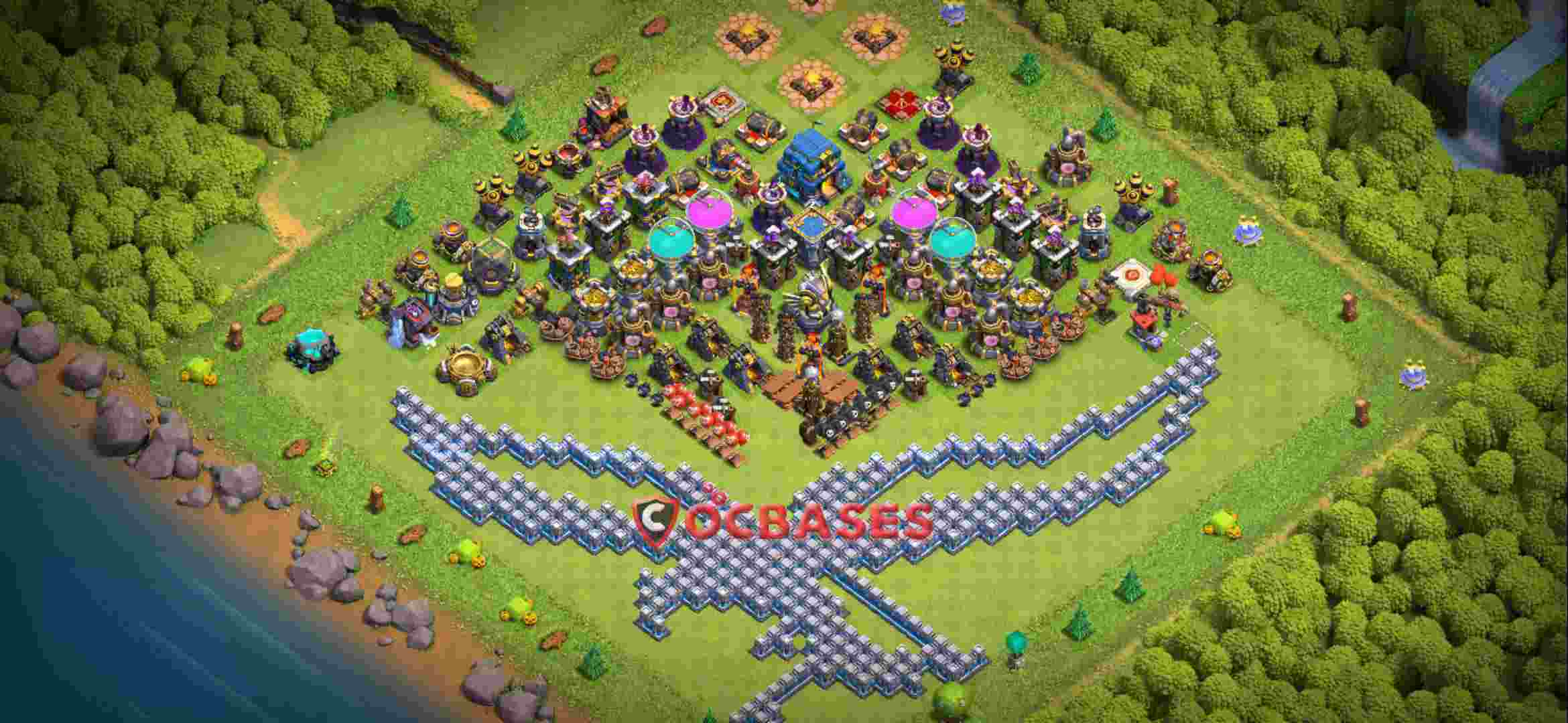 Town Hall 12 Base – Layout id: ic8n2 base layout