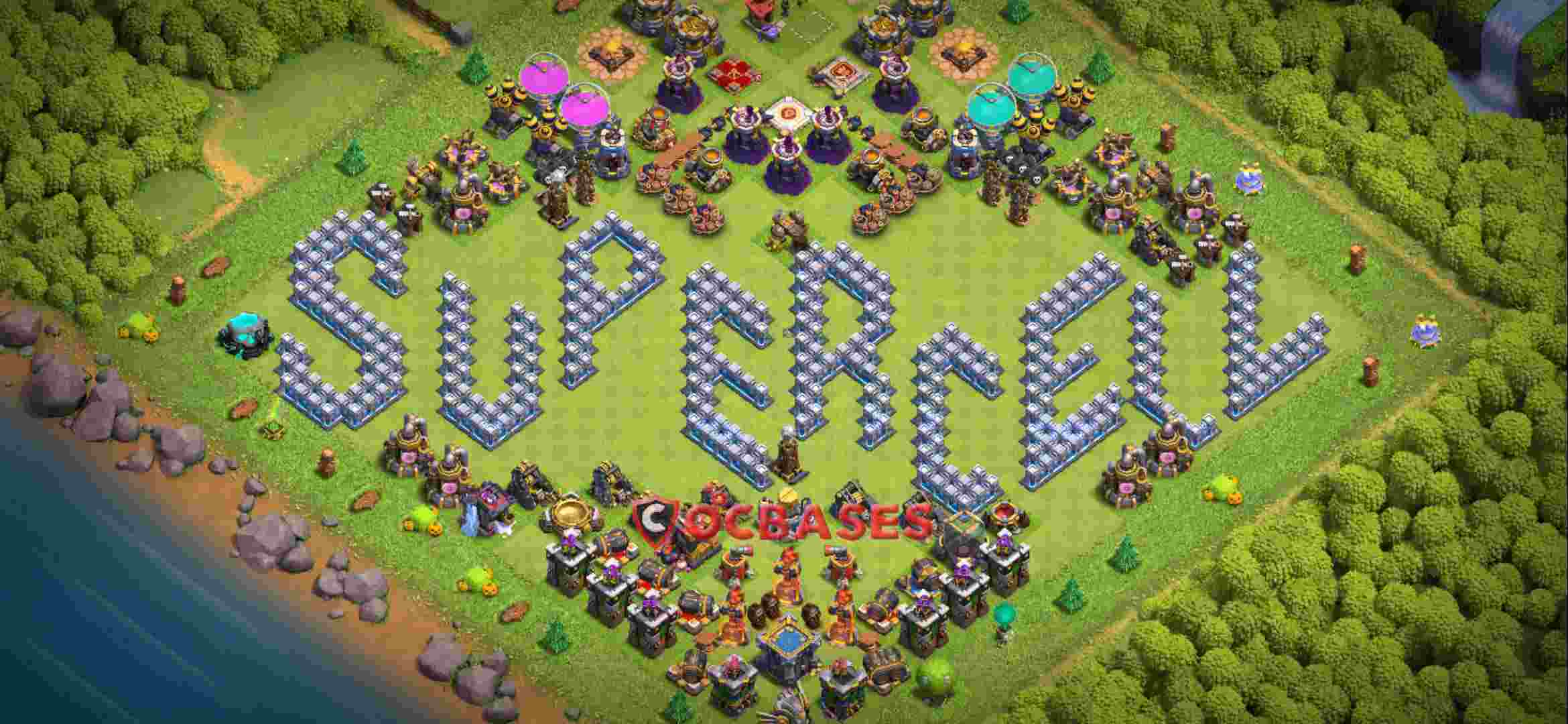 Town Hall 12 Base – Layout id: hwnrr base layout