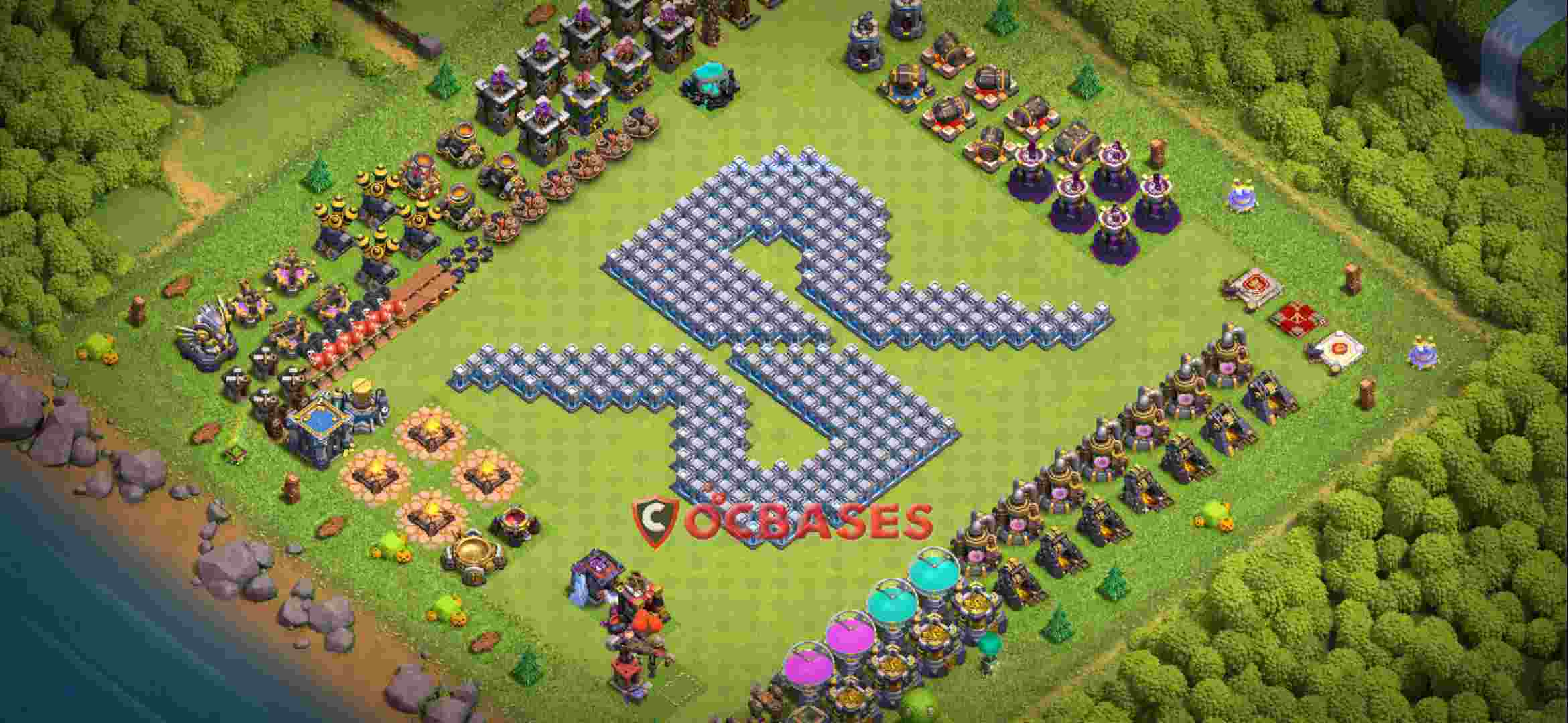 Town Hall 12 Base – Layout id: 3z94u base layout