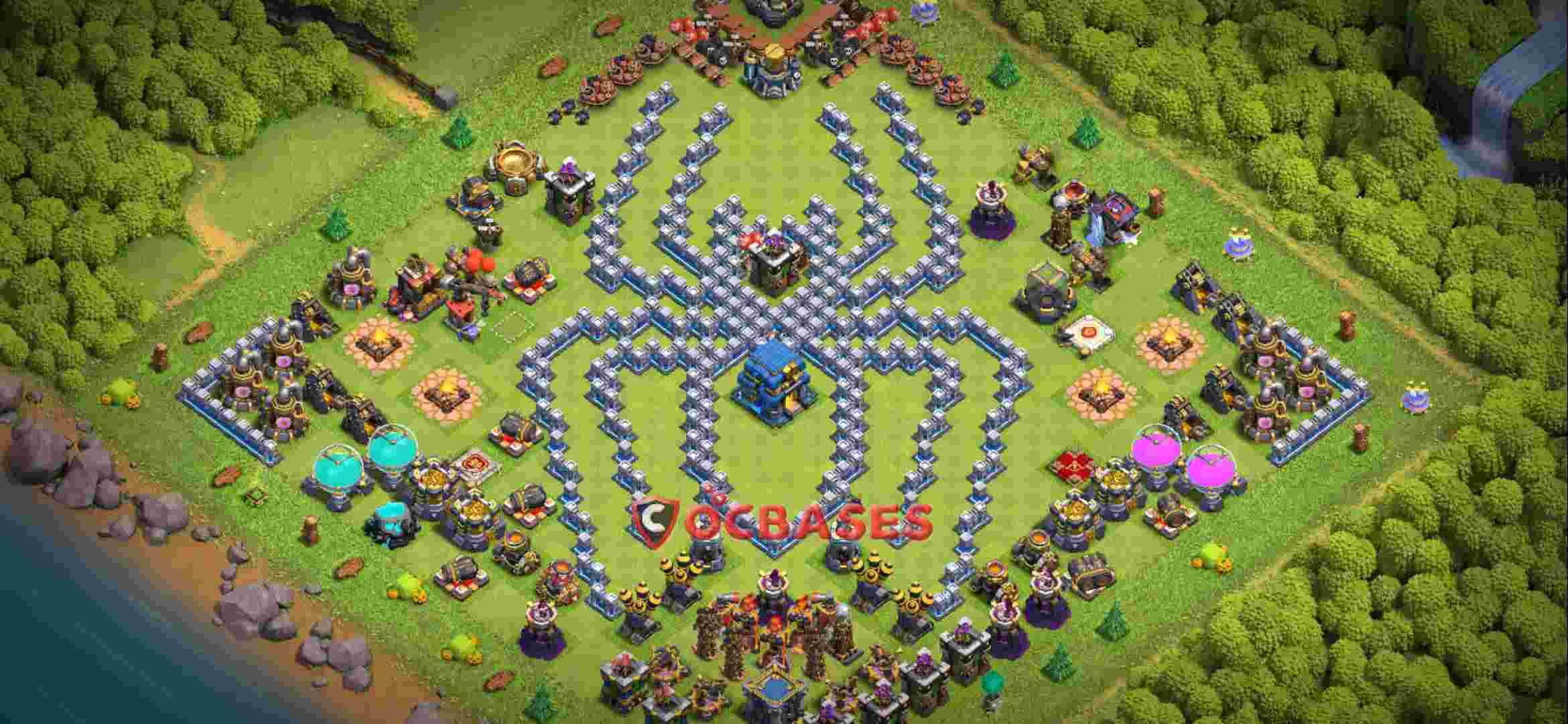 Town Hall 12 Base – Layout id: fpye5 base layout