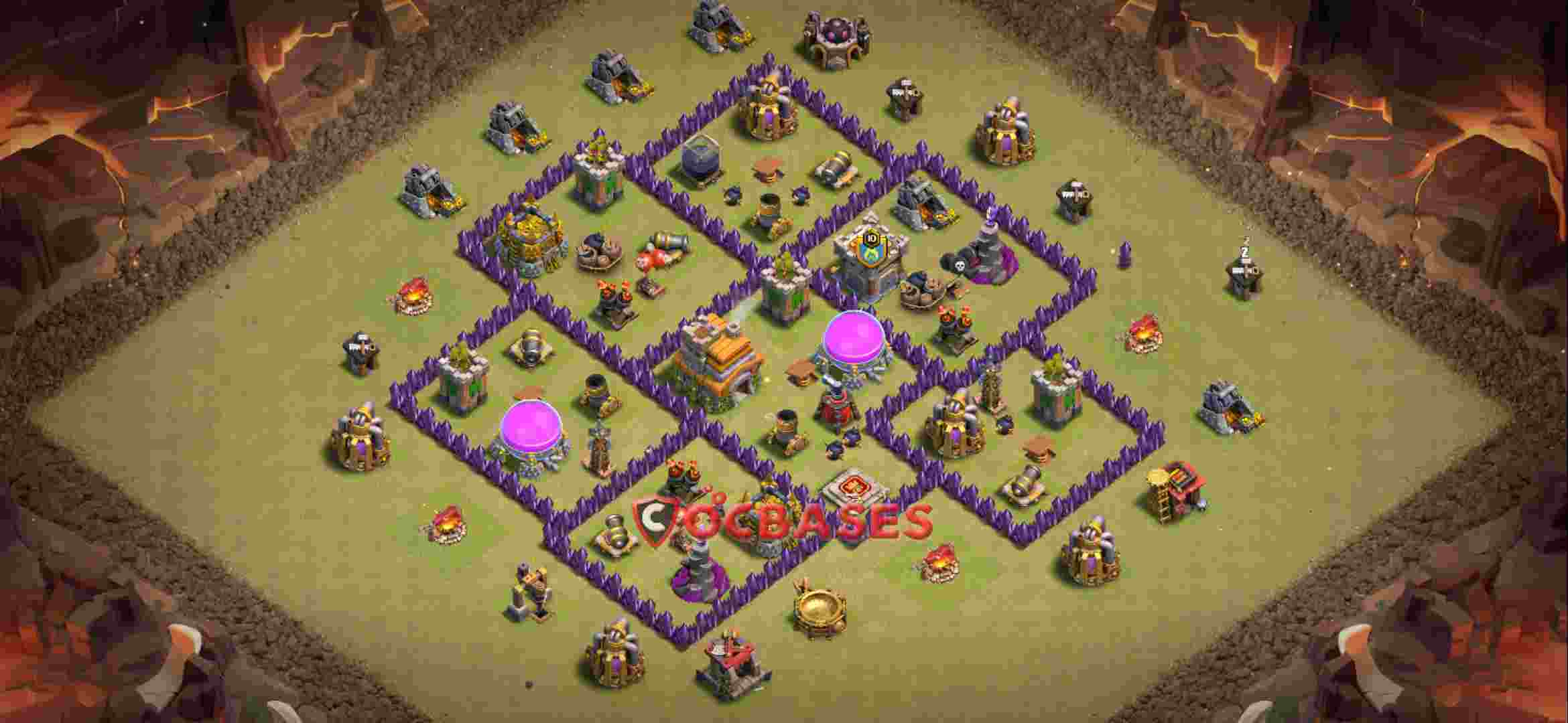 Town Hall 7 Base – Layout id: 33r9m base layout