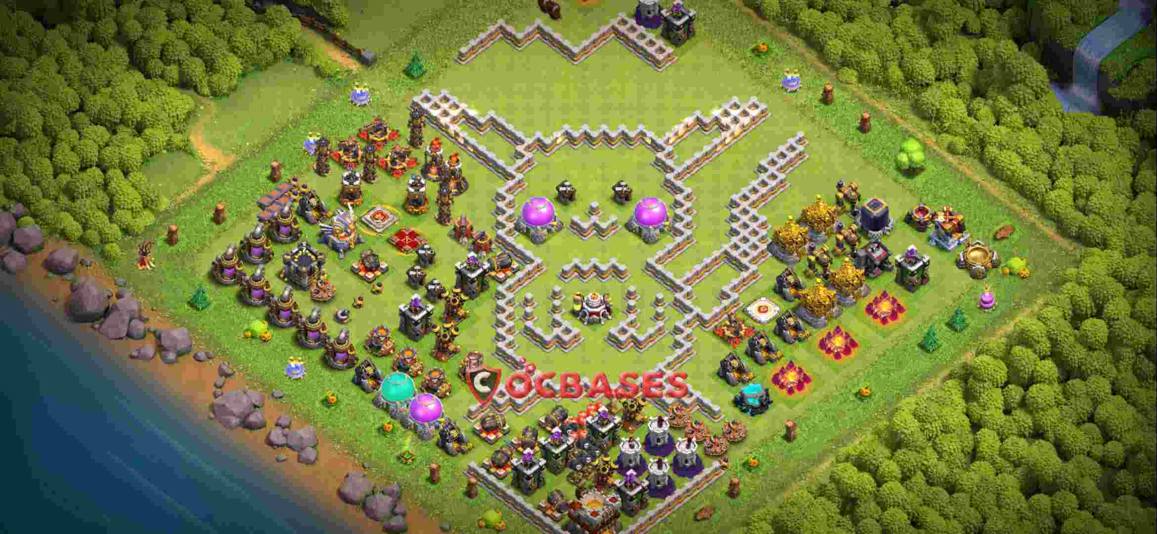 Town Hall 11 Base – Layout id: a8e6w base layout