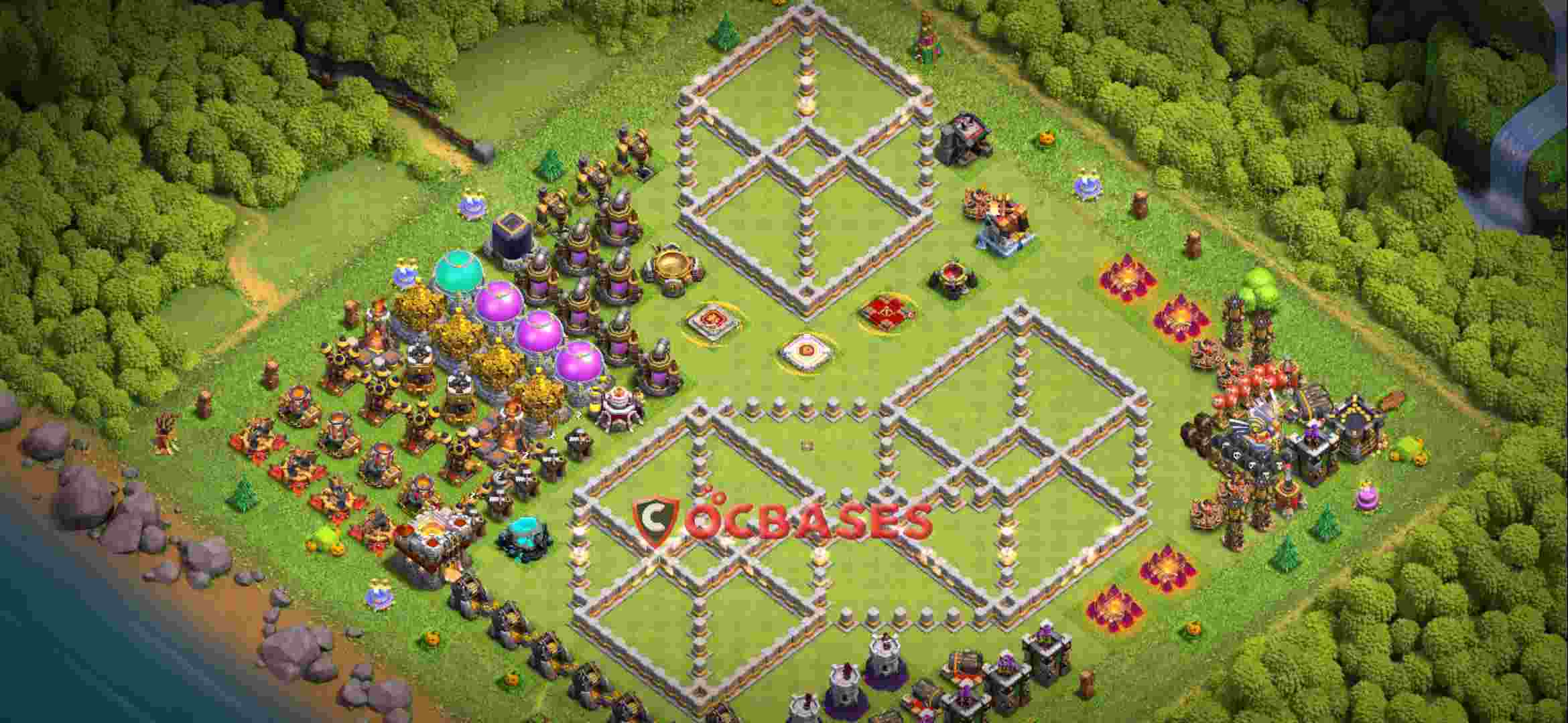 Town Hall 11 Base – Layout id: mstvq base layout