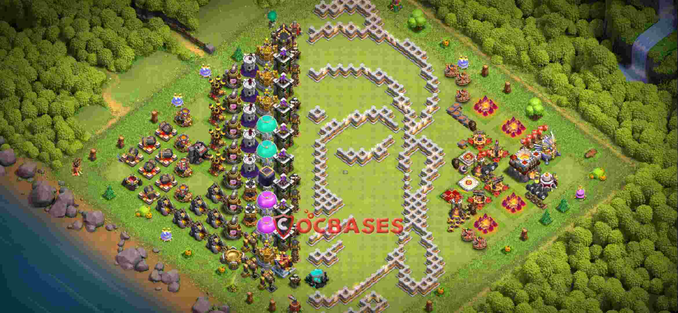 Town Hall 11 Base – Layout id: 9lfos base layout